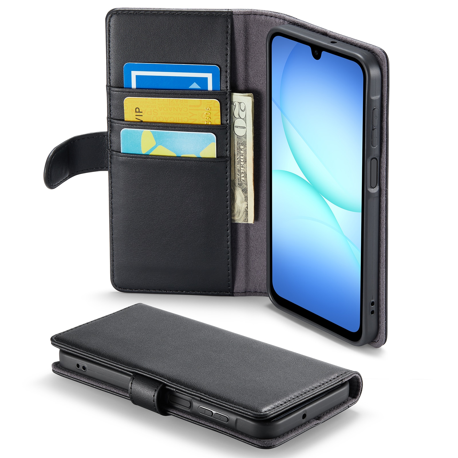 Ekte Lærveske  OnePlus 15 Svart