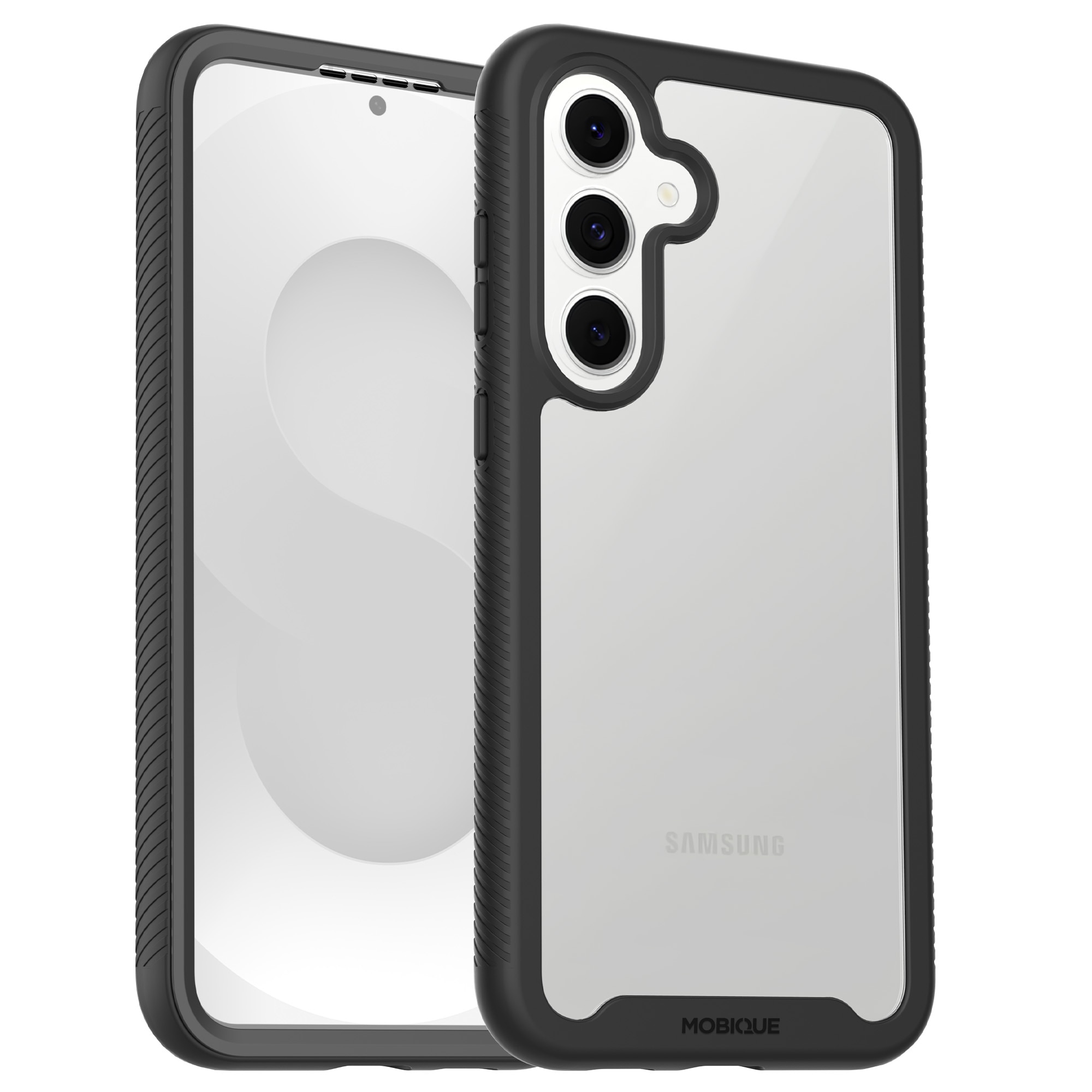 Full Protection Case Samsung Galaxy S25 FE Svart/gjennomsiktig