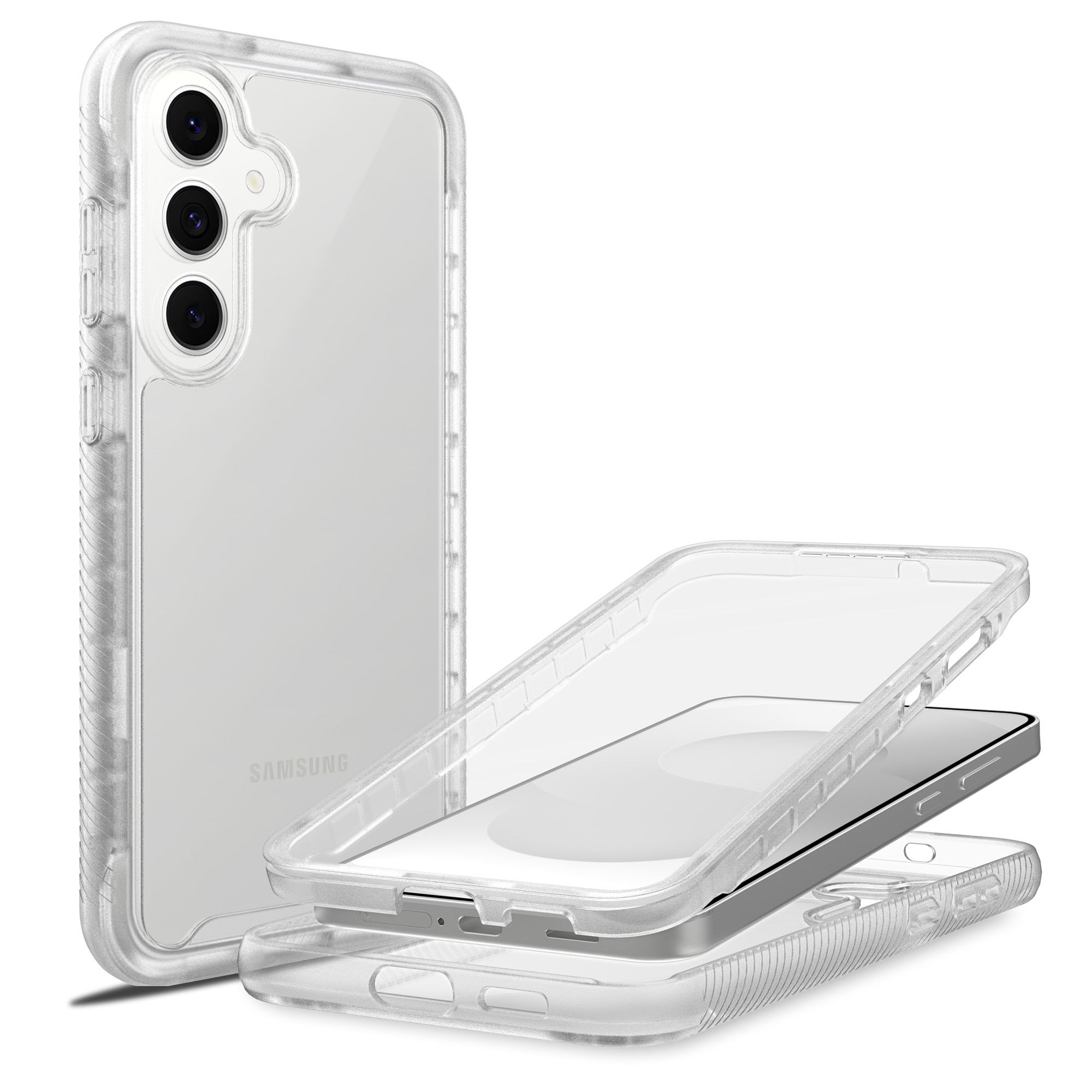 Full Protection Case Samsung Galaxy S25 FE Gjennomsiktig