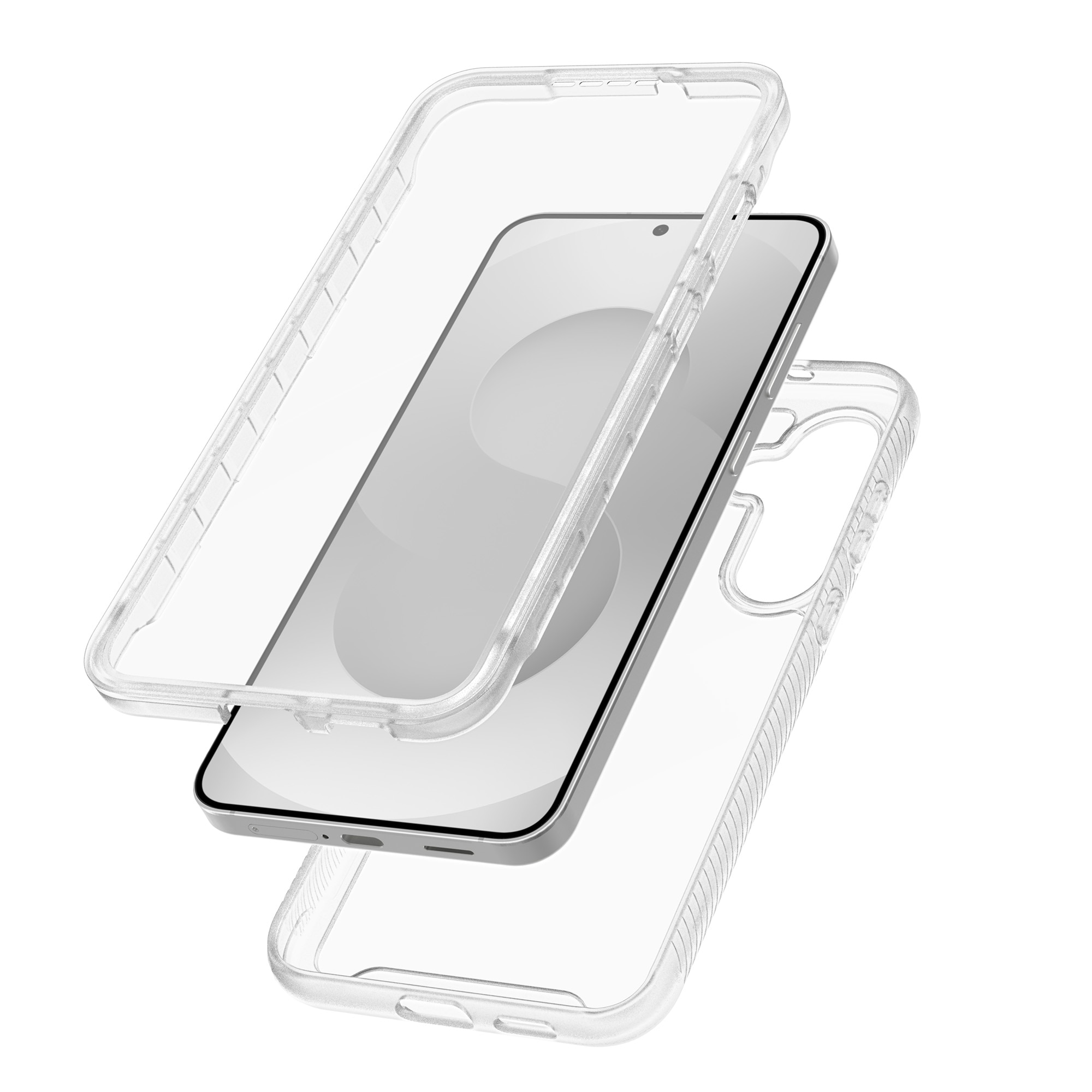 Full Protection Case Samsung Galaxy S25 FE Gjennomsiktig