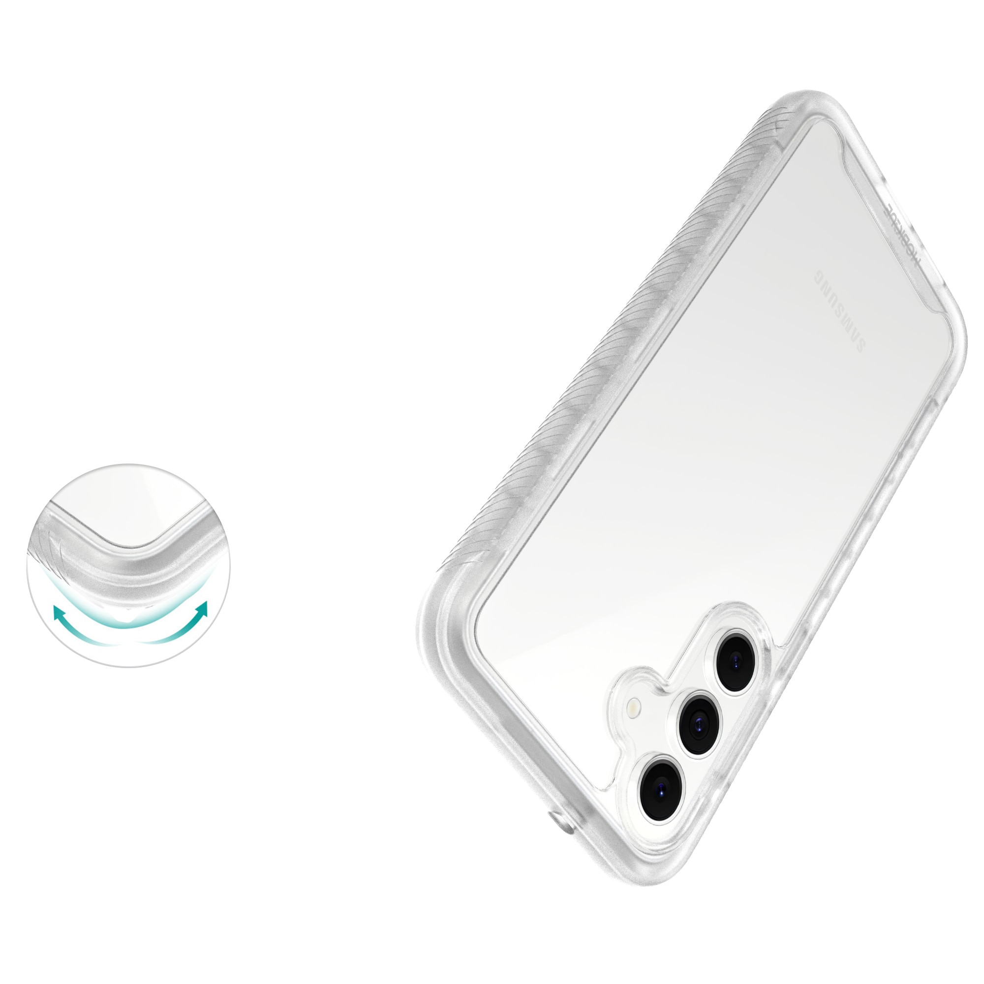Full Protection Case Samsung Galaxy S25 FE Gjennomsiktig