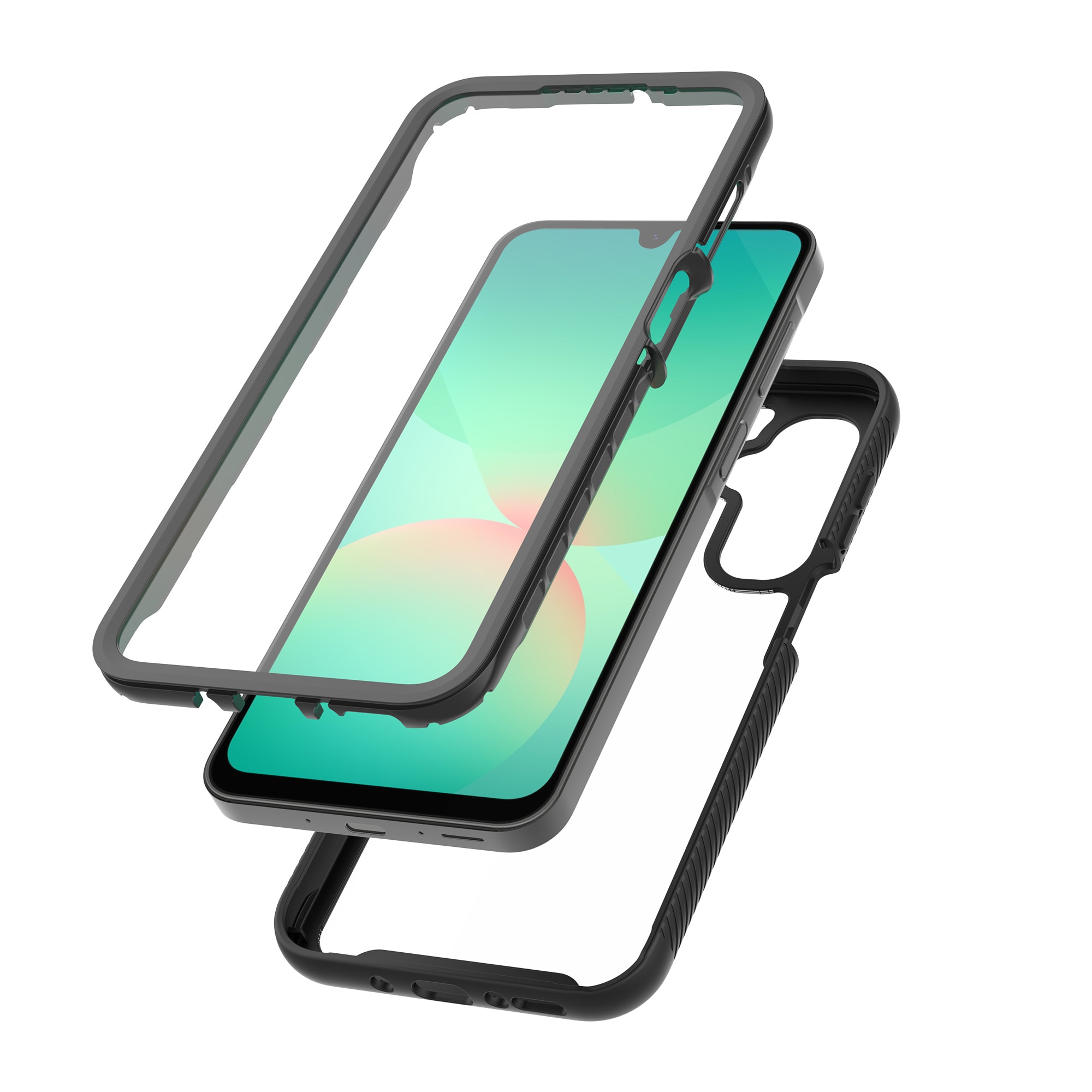 Full Protection Case Samsung Galaxy A17 Svart/gjennomsiktig
