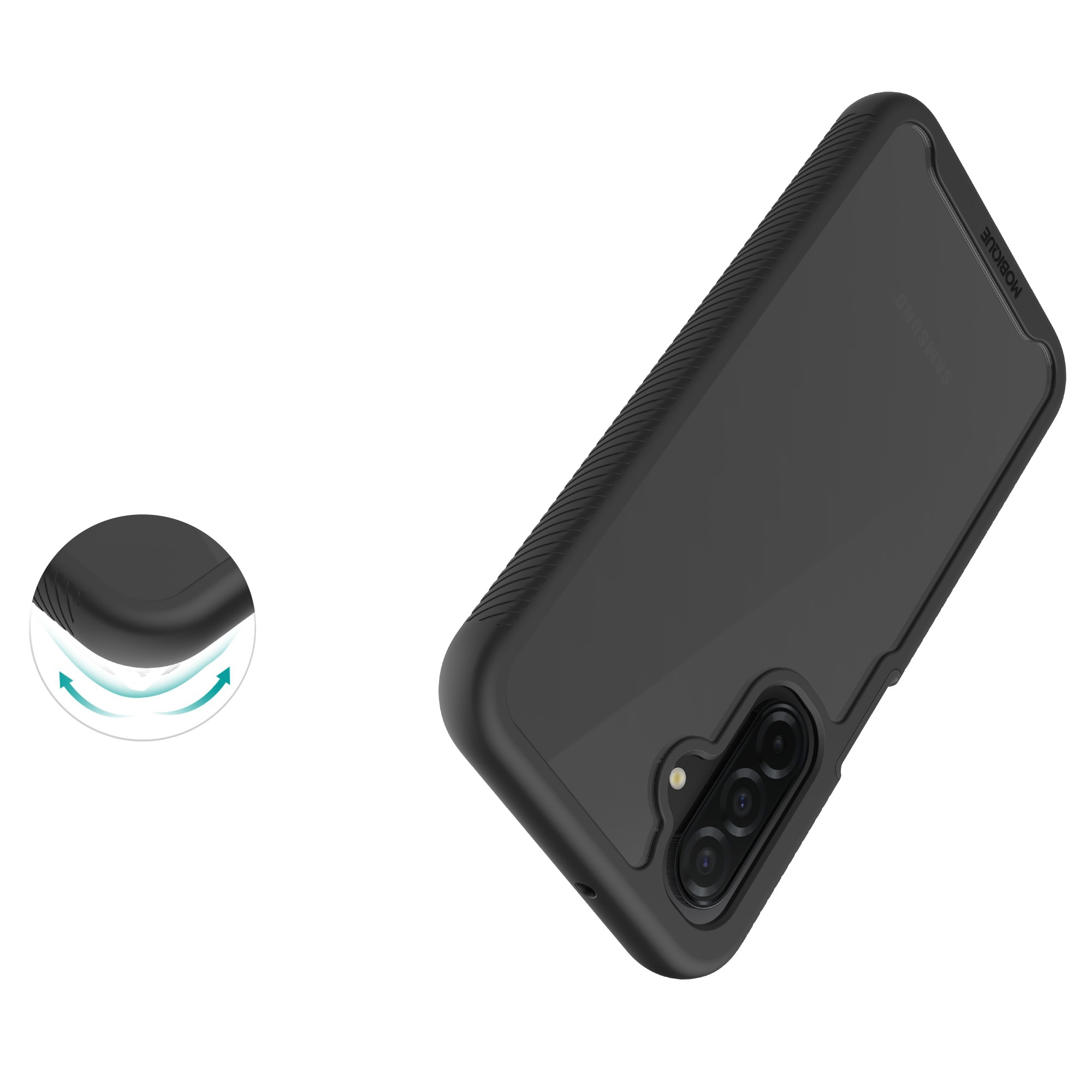 Full Protection Case Samsung Galaxy A17 Svart/gjennomsiktig