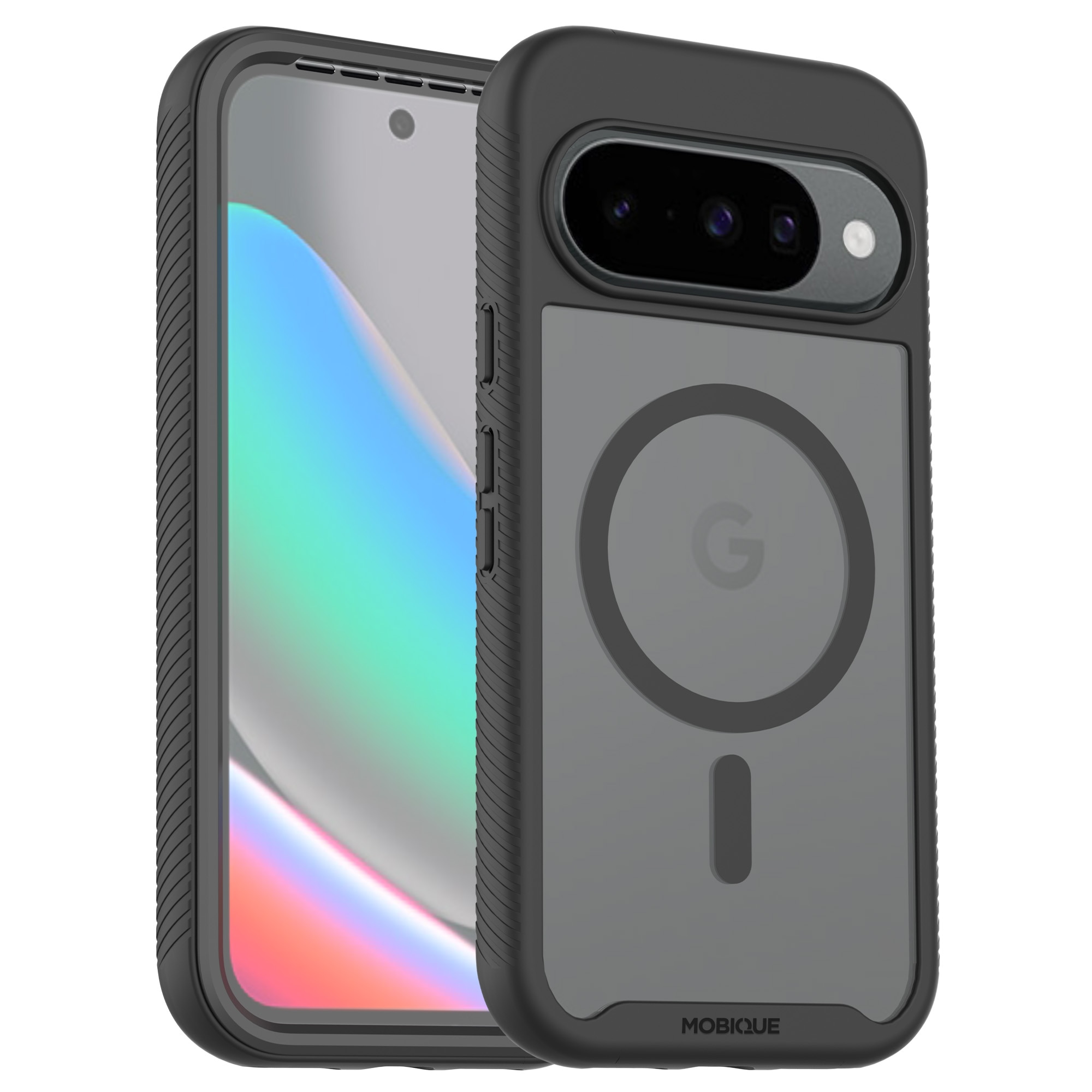 Full Protection Magnetic Case Google Pixel 10 Svart/gjennomsiktig