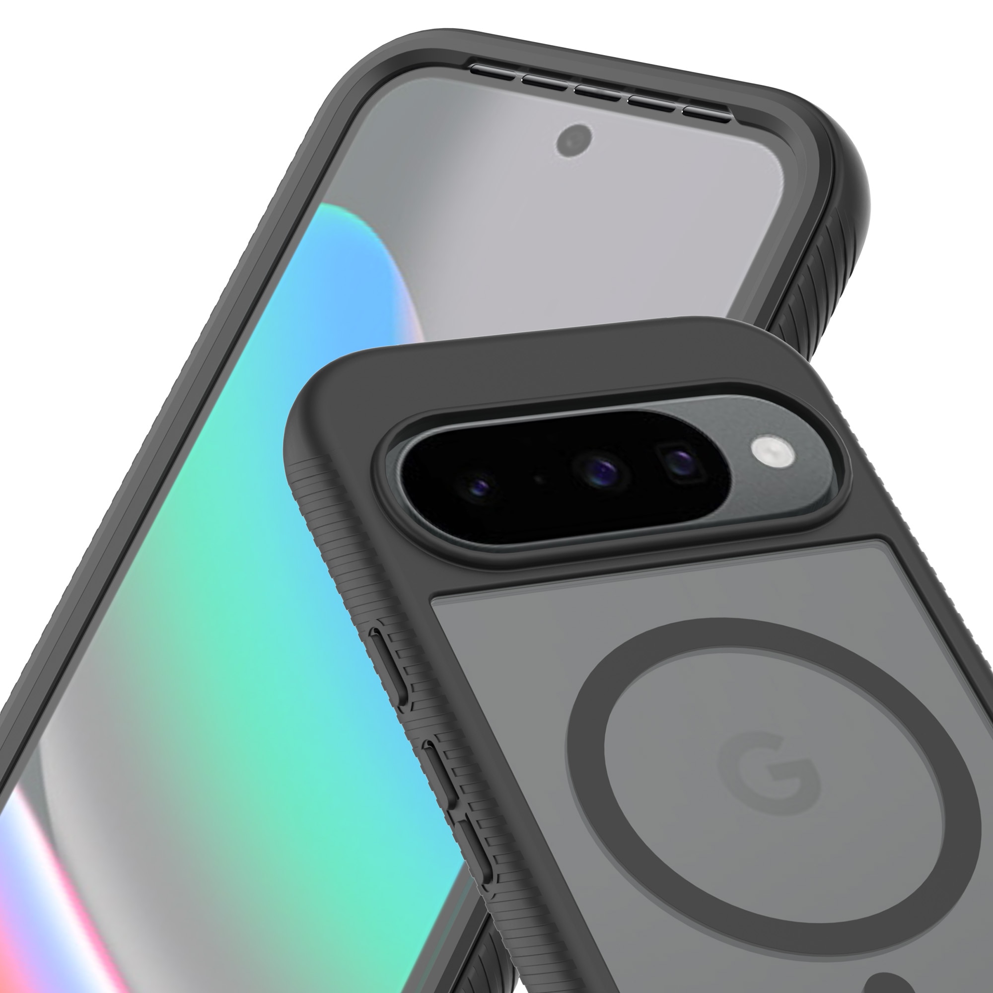 Full Protection Magnetic Case Google Pixel 10 Svart/gjennomsiktig