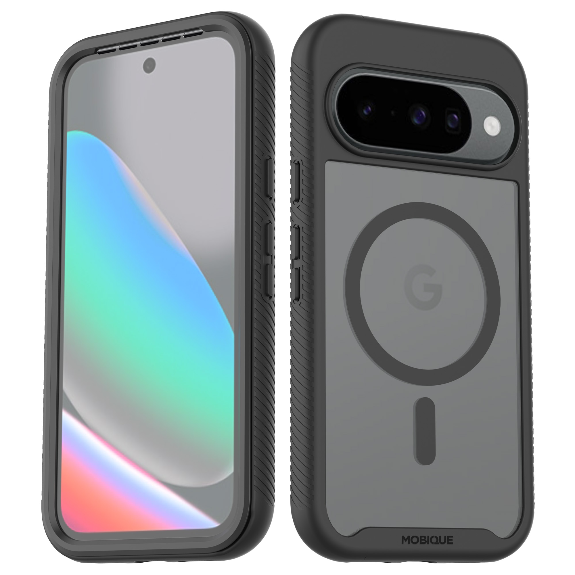 Full Protection Magnetic Case Google Pixel 10 Svart/gjennomsiktig