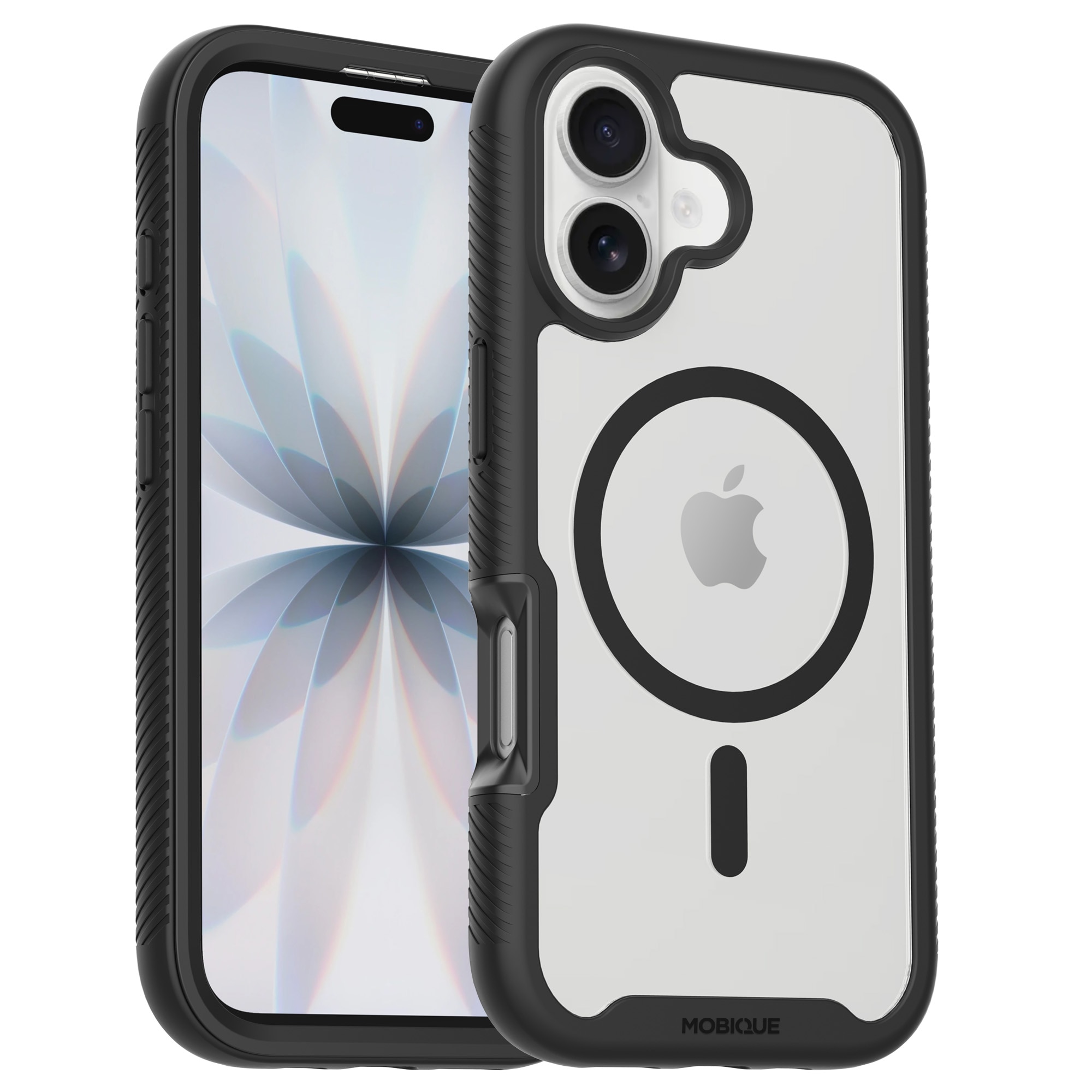 Full Protection Magnetic Case iPhone 17 Svart/gjennomsiktig
