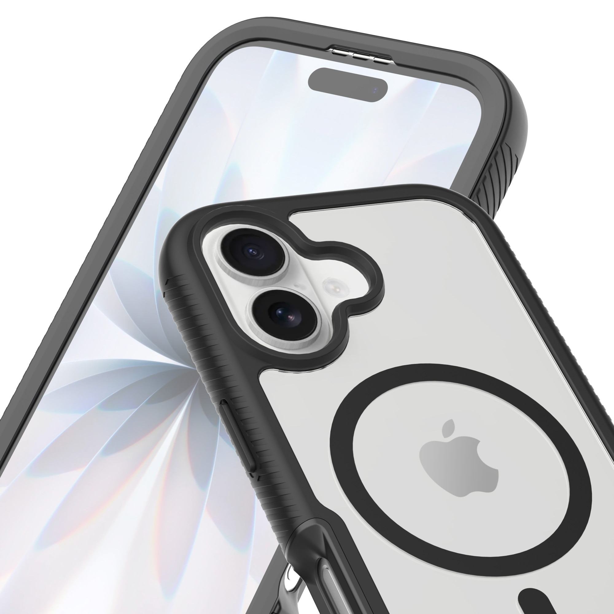 Full Protection Magnetic Case iPhone 17 Svart/gjennomsiktig