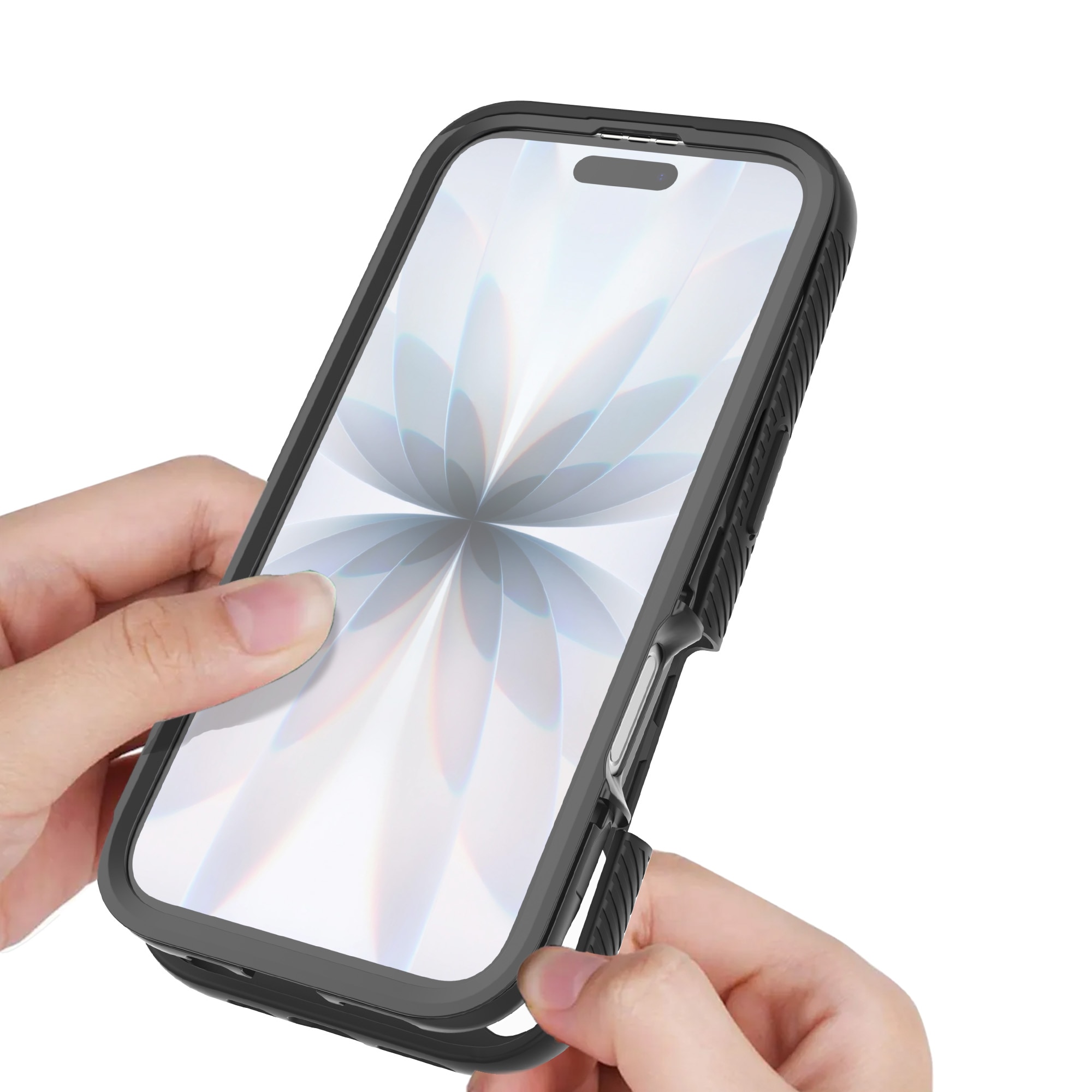 Full Protection Magnetic Case iPhone 17 Svart/gjennomsiktig