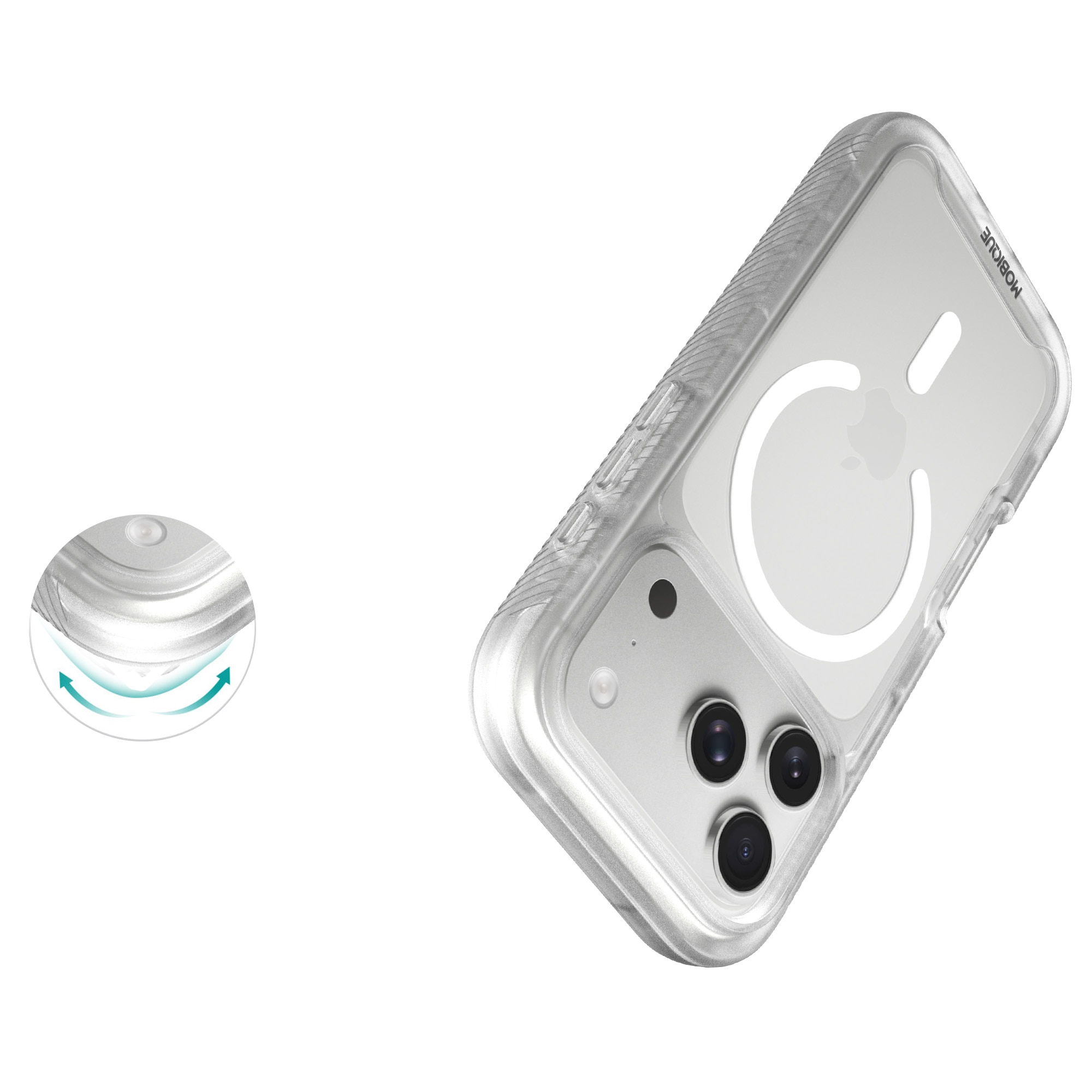 Full Protection Magnetic Case iPhone 17 Pro Gjennomsiktig