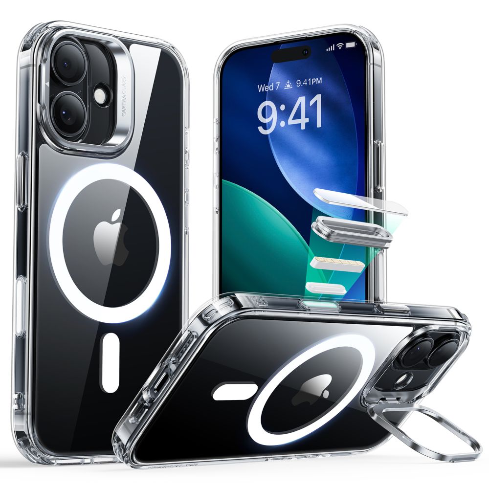 Classic Kickstand HaloLock MagSafe iPhone 17 Gjennomsiktig