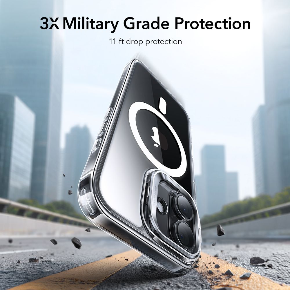 Classic Kickstand HaloLock MagSafe iPhone 17 Gjennomsiktig