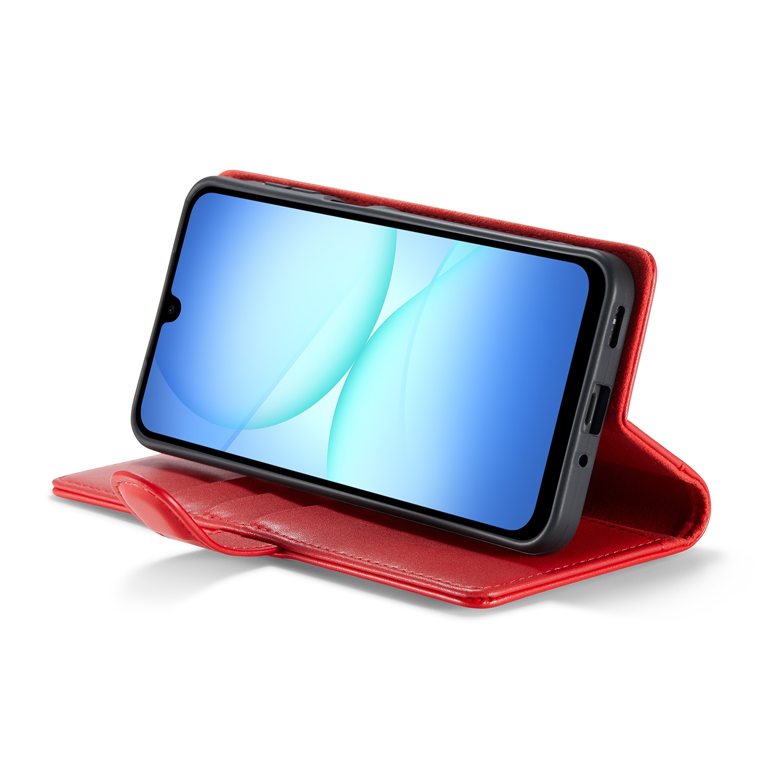 Ekte Lærveske Samsung Galaxy A17 Rød