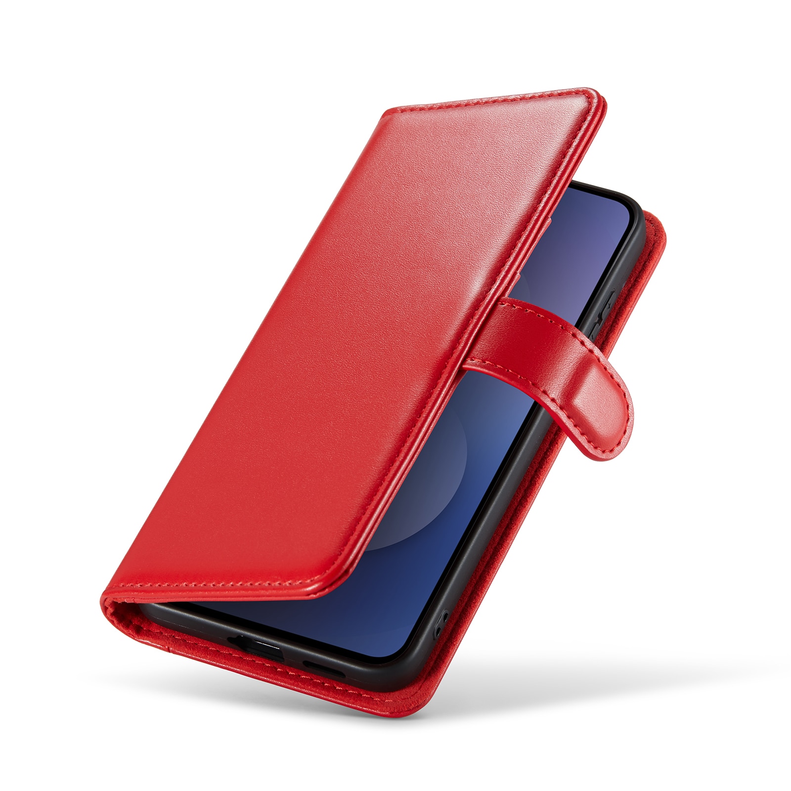 Ekte Lærveske Samsung Galaxy S25 FE Rød