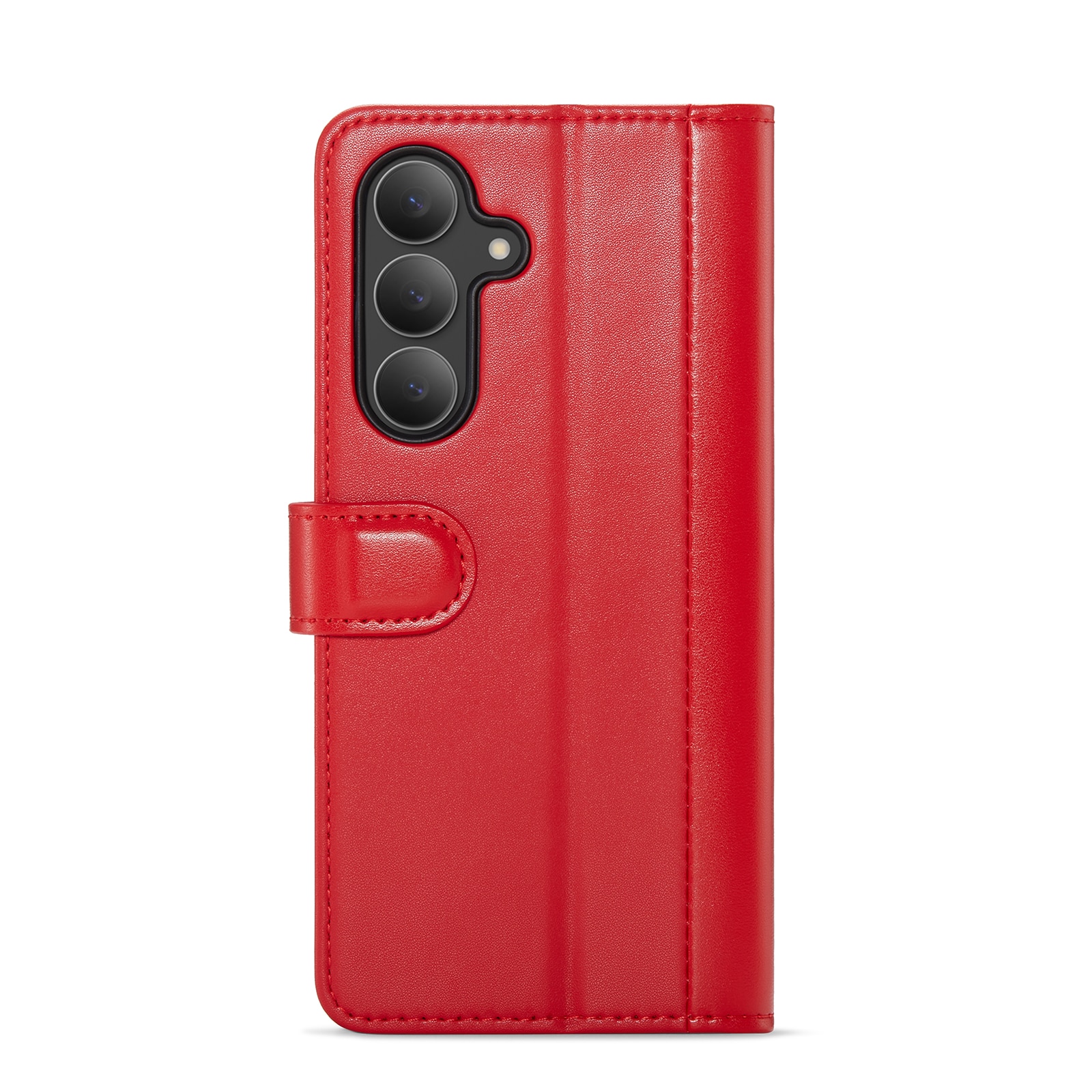 Ekte Lærveske Samsung Galaxy S25 FE Rød