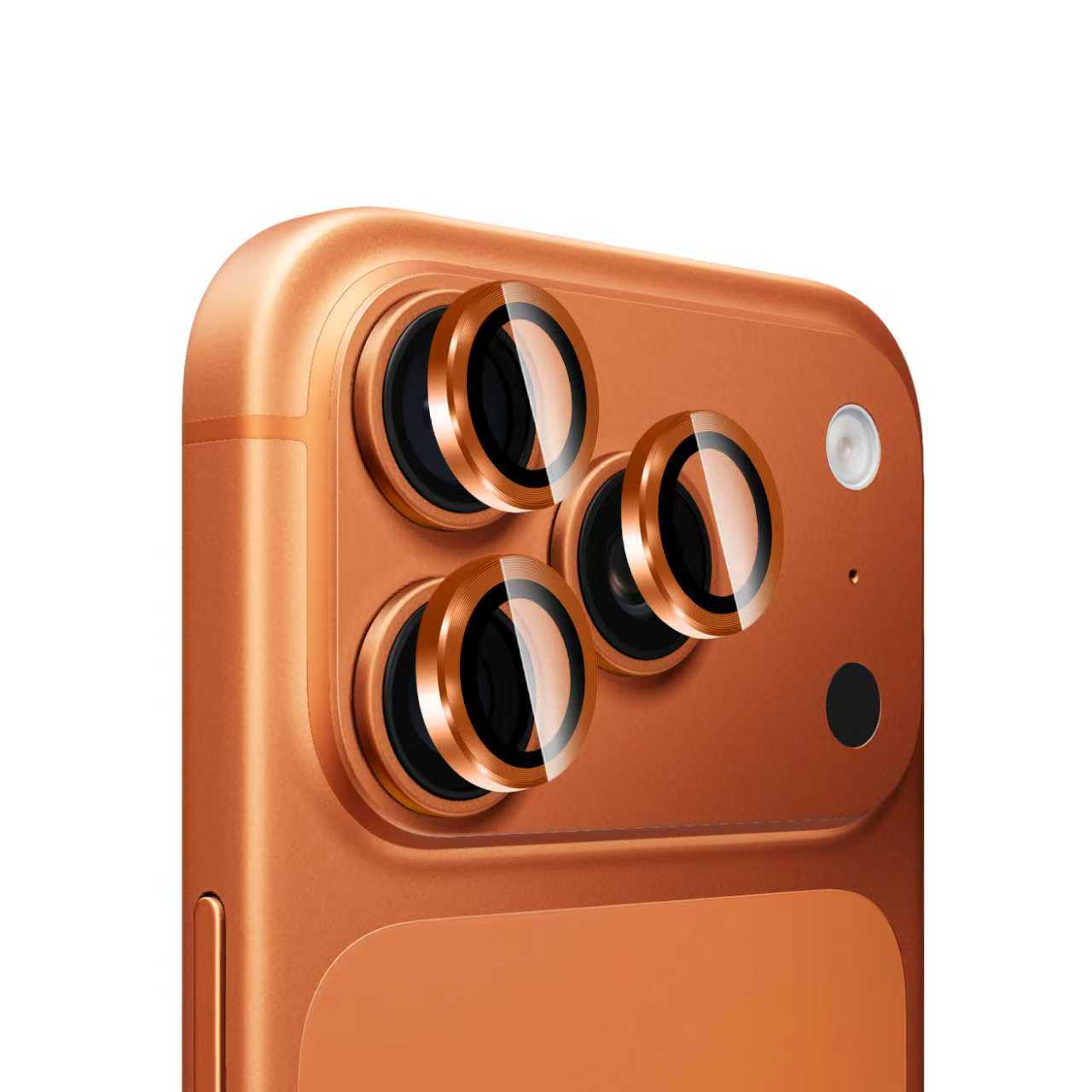 iPhone 17 Pro Max Linsebeskytter Metall, Oransje
