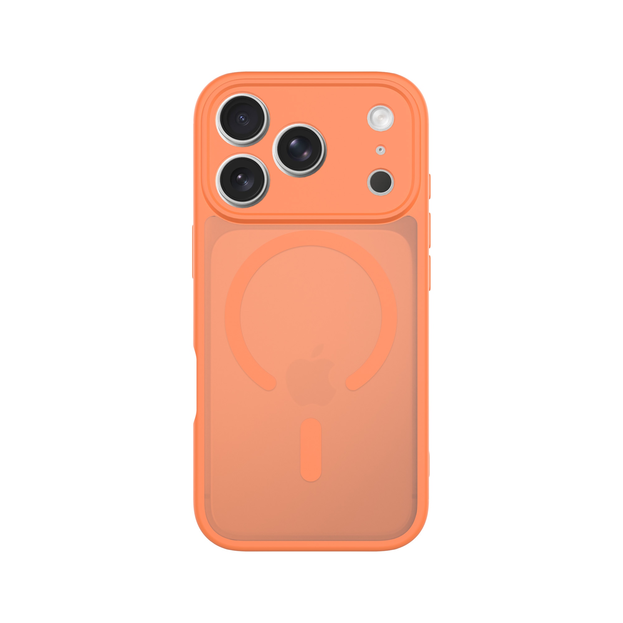 Magnetic Hybrid Deksel iPhone 17 Pro Frosted Orange