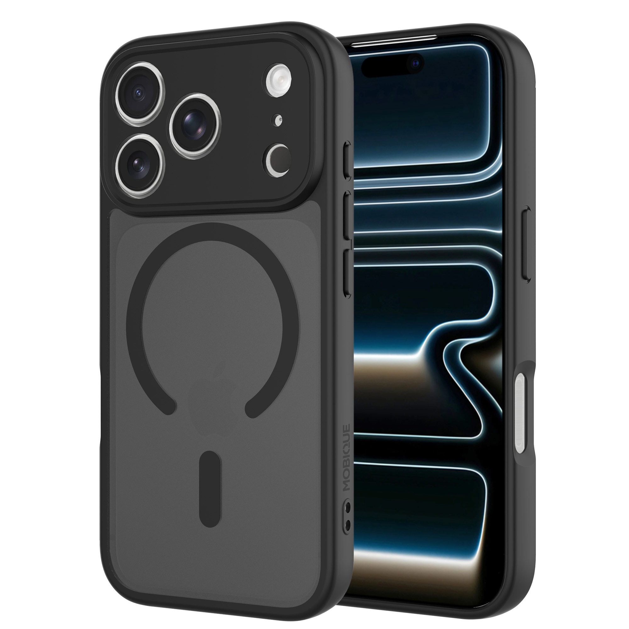 Magnetic Hybrid Deksel iPhone 17 Pro Frosted Black