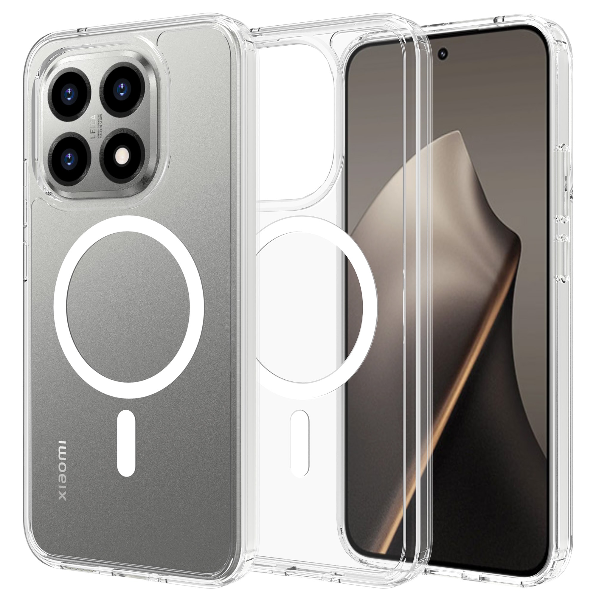 Hybriddeksel MagSafe Xiaomi 15T Gjennomsiktig