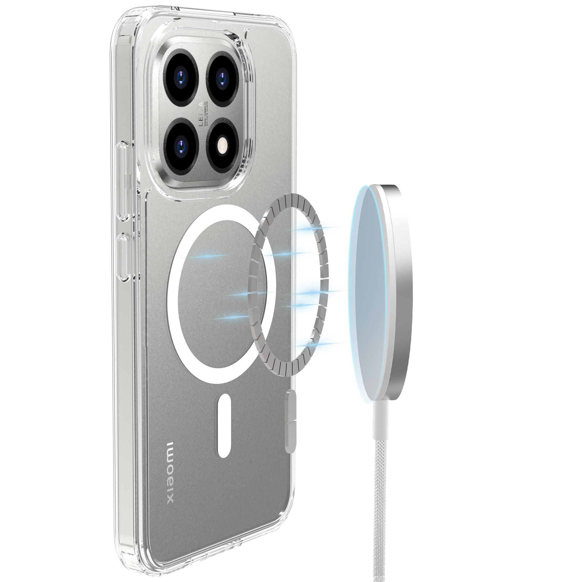 Hybriddeksel MagSafe Xiaomi 15T Gjennomsiktig