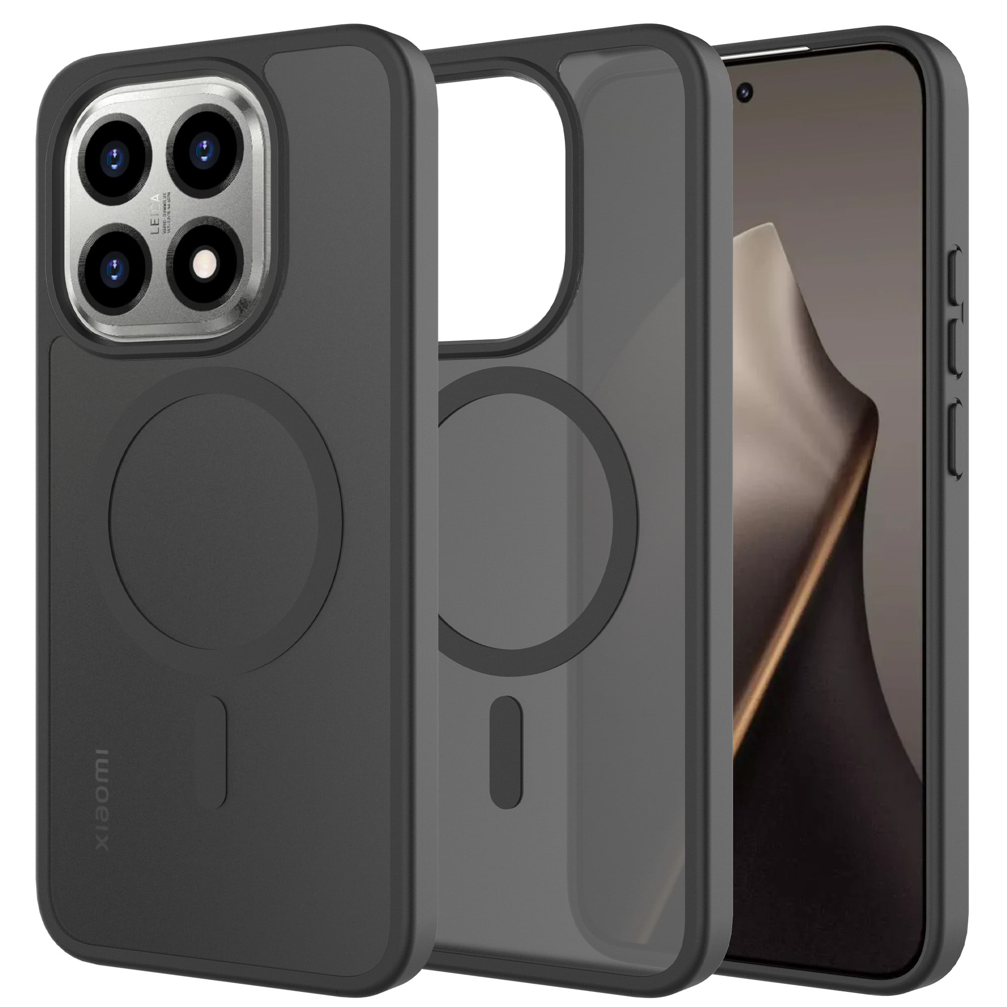 Magnetic Hybrid Deksel Xiaomi 15T Frosted Black