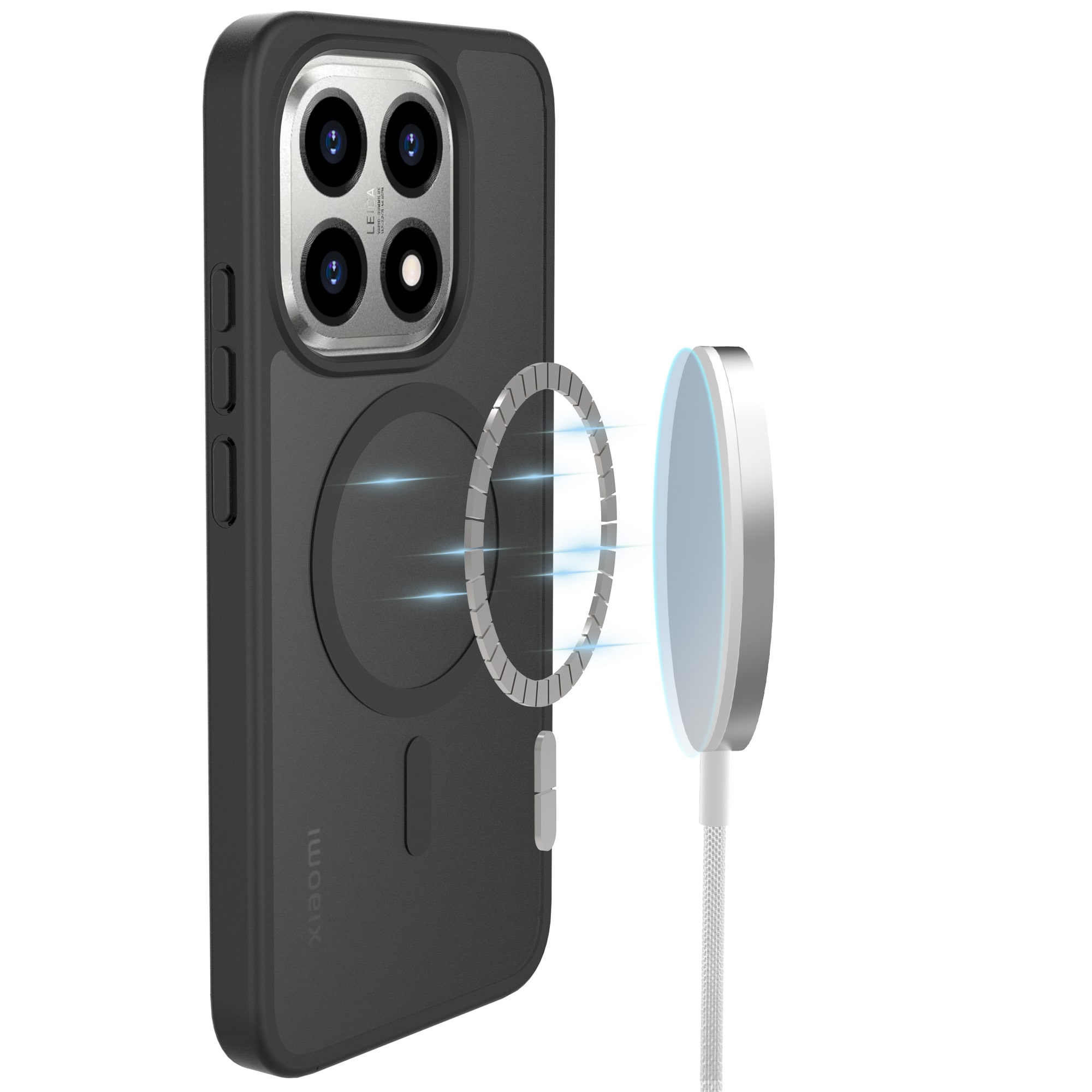 Magnetic Hybrid Deksel Xiaomi 15T Frosted Black