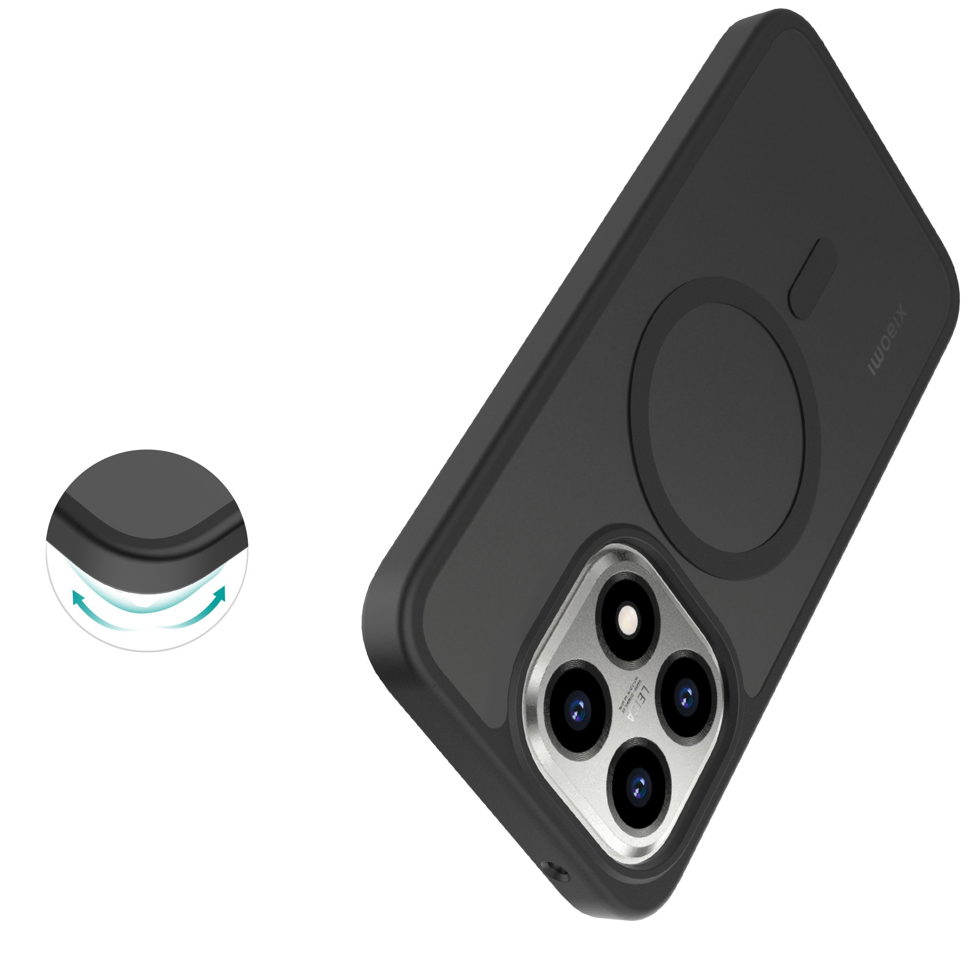 Magnetic Hybrid Deksel Xiaomi 15T Frosted Black