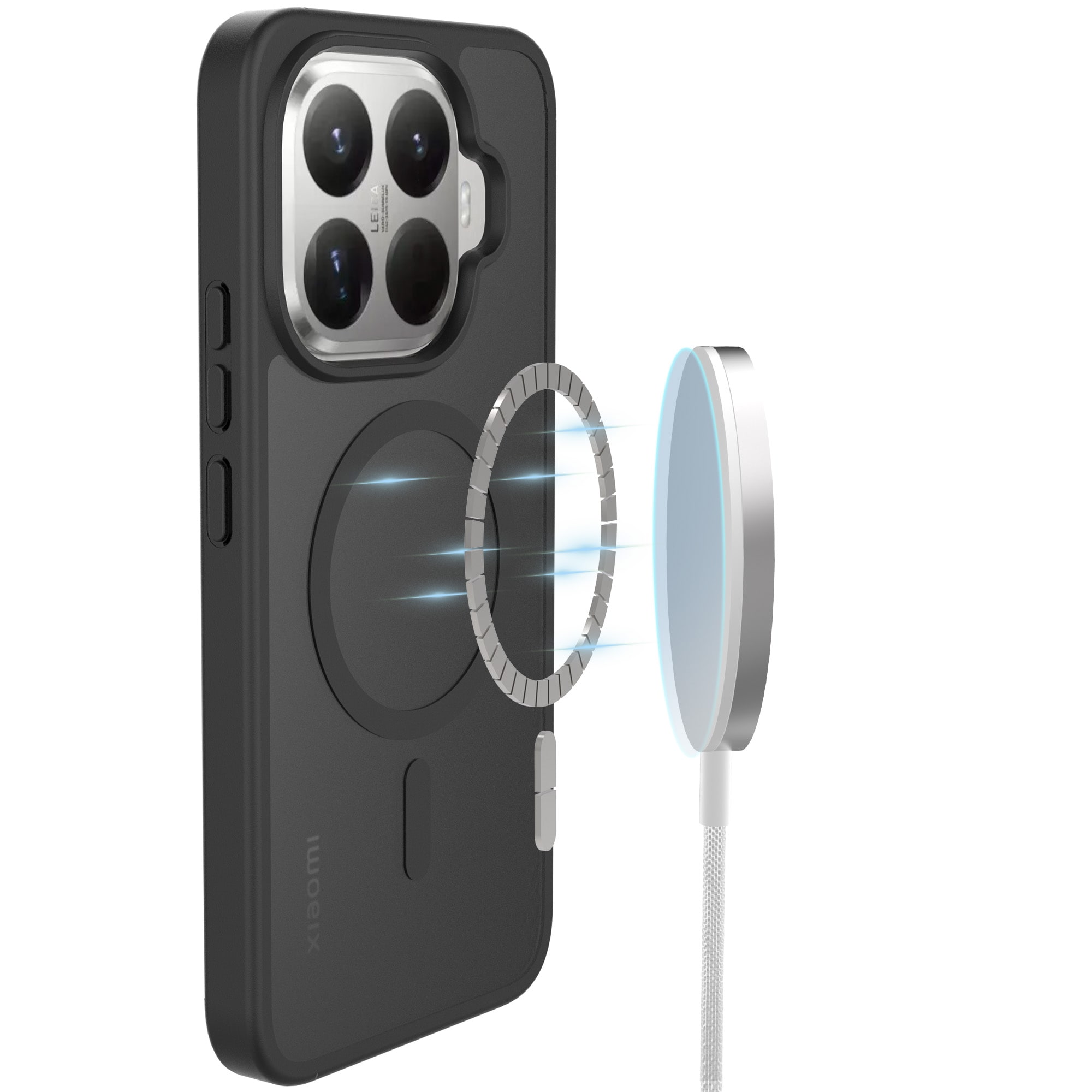 Magnetic Hybrid Deksel Xiaomi 15T Pro Frosted Black