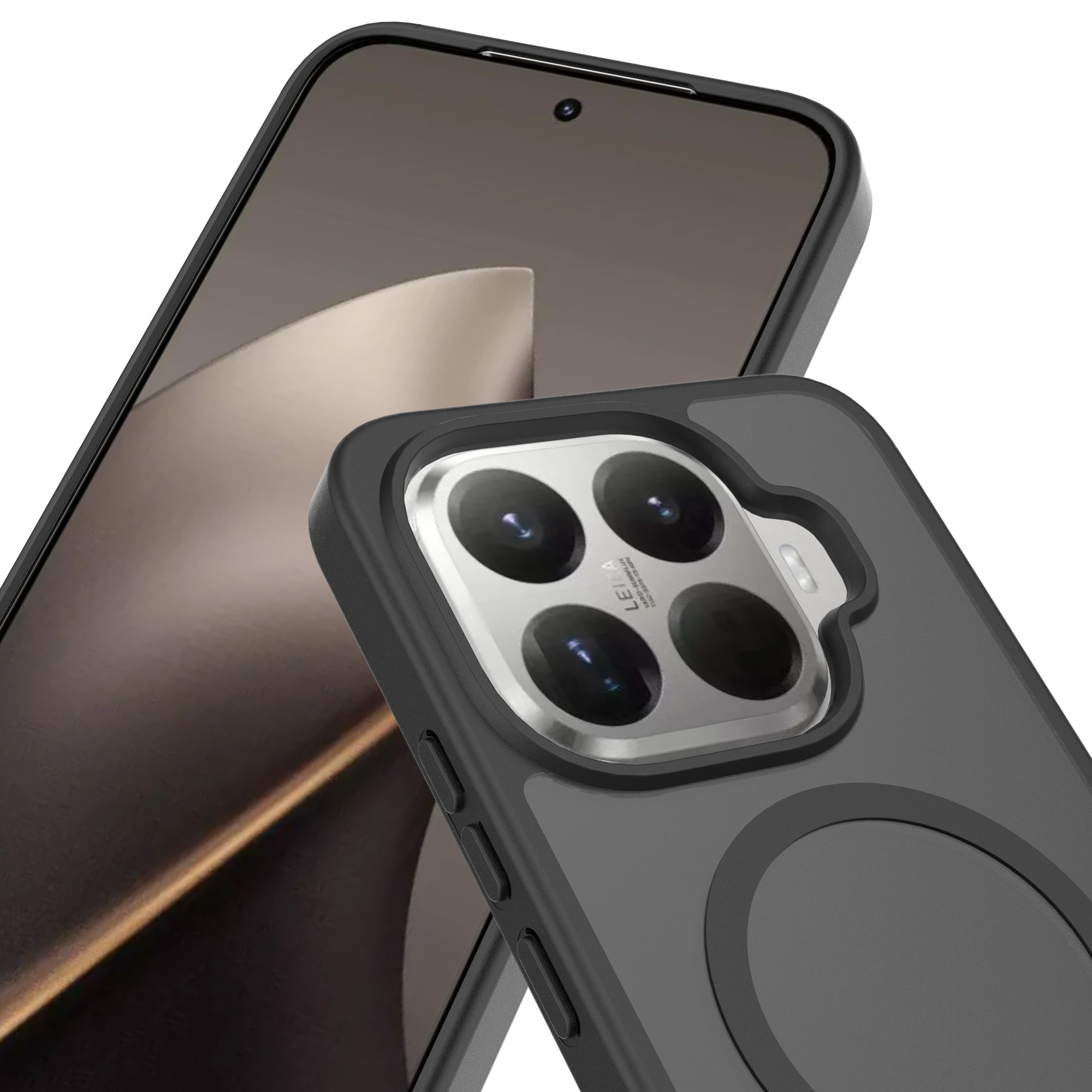 Magnetic Hybrid Deksel Xiaomi 15T Pro Frosted Black