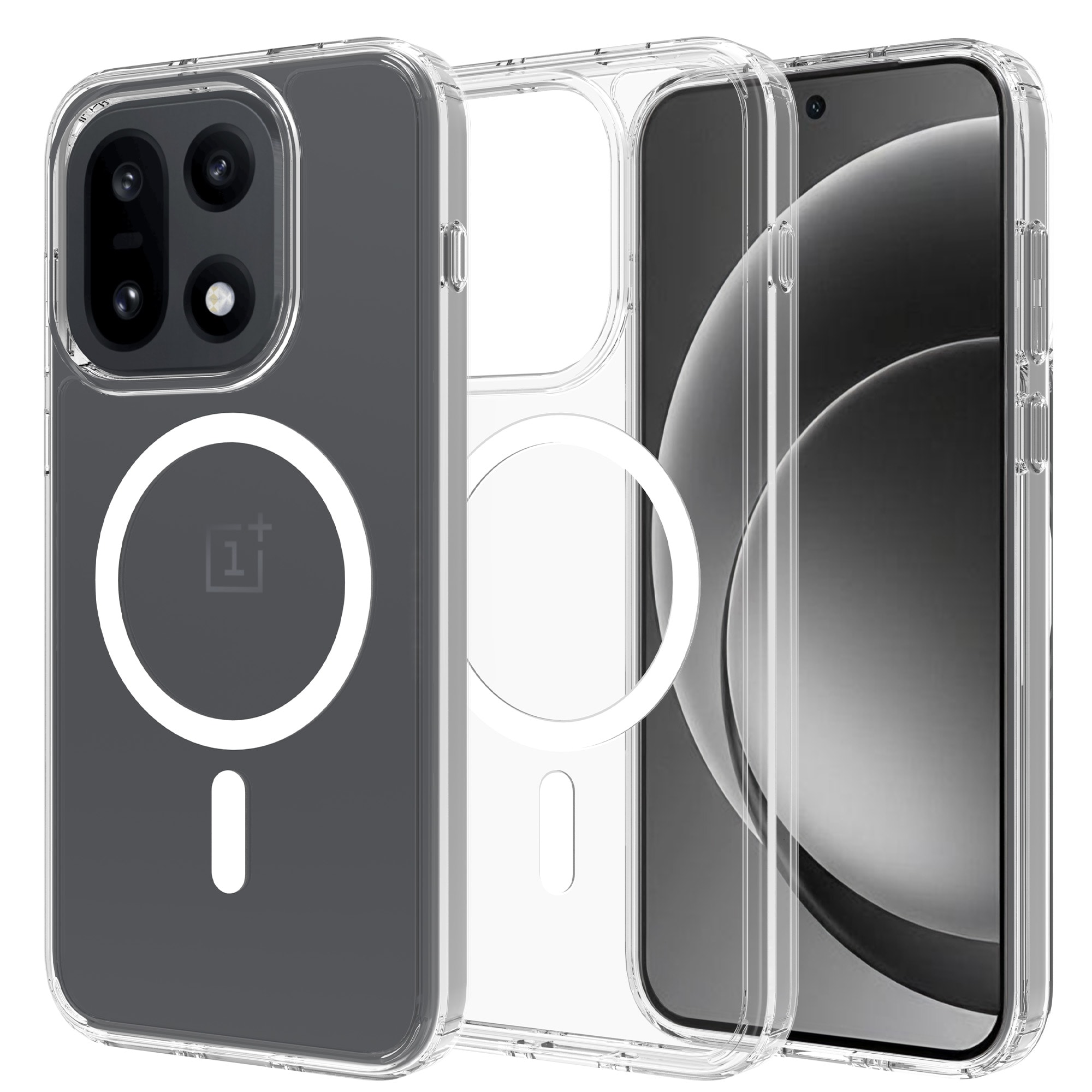 Hybriddeksel MagSafe  OnePlus 15 Gjennomsiktig