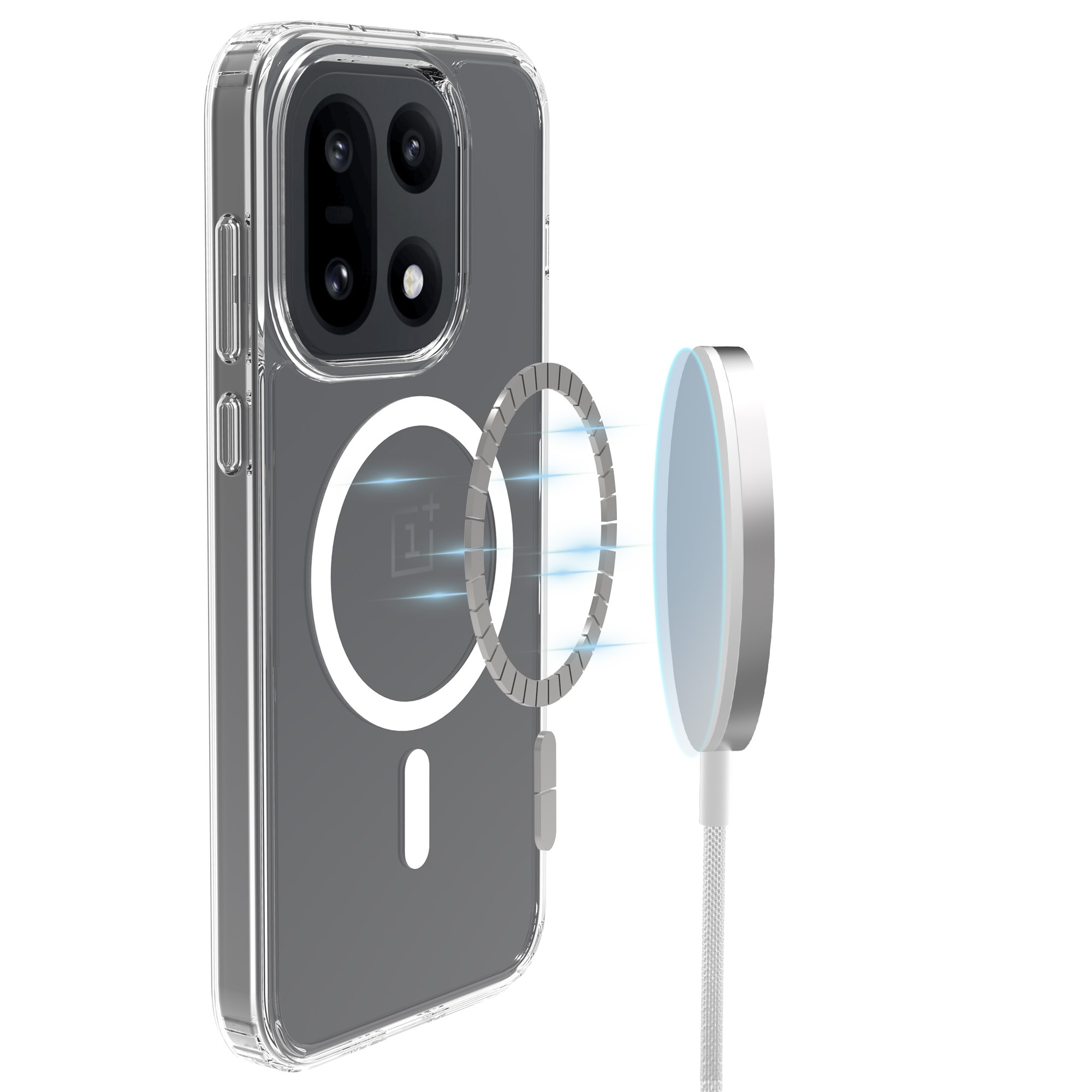 Hybriddeksel MagSafe  OnePlus 15 Gjennomsiktig