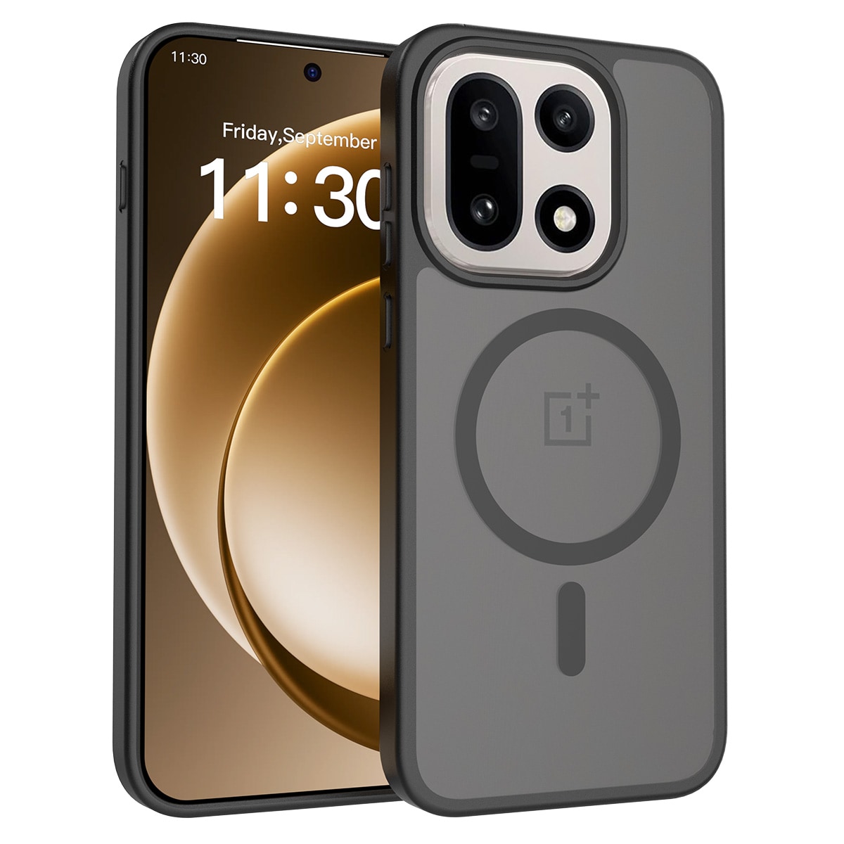 Magnetic Hybrid Deksel  OnePlus 15 Frosted Black