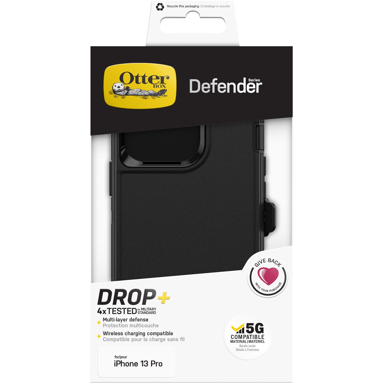 Defender Deksel iPhone 13 Pro Svart