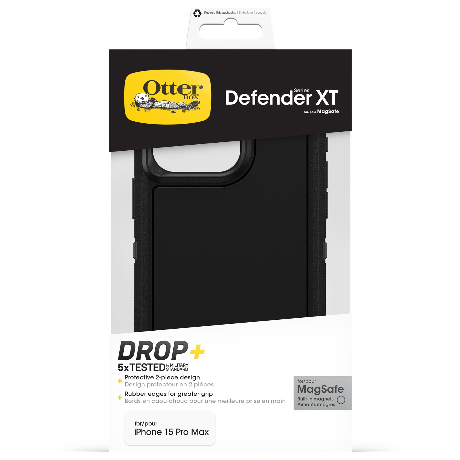 Defender XT Deksel iPhone 15 Pro Max svart