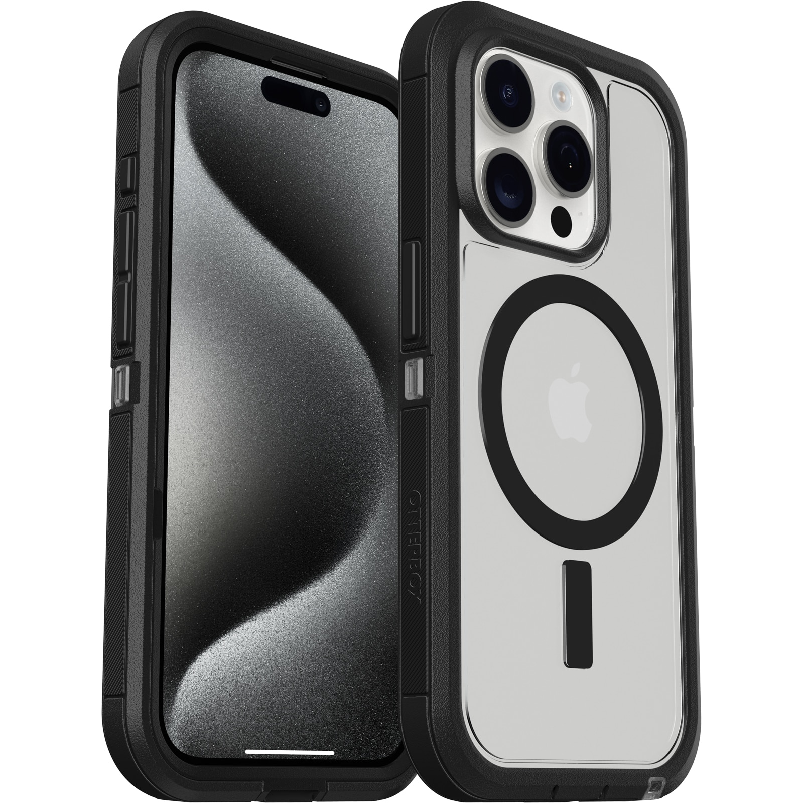 Defender XT Deksel iPhone 15 Pro Clear/Black