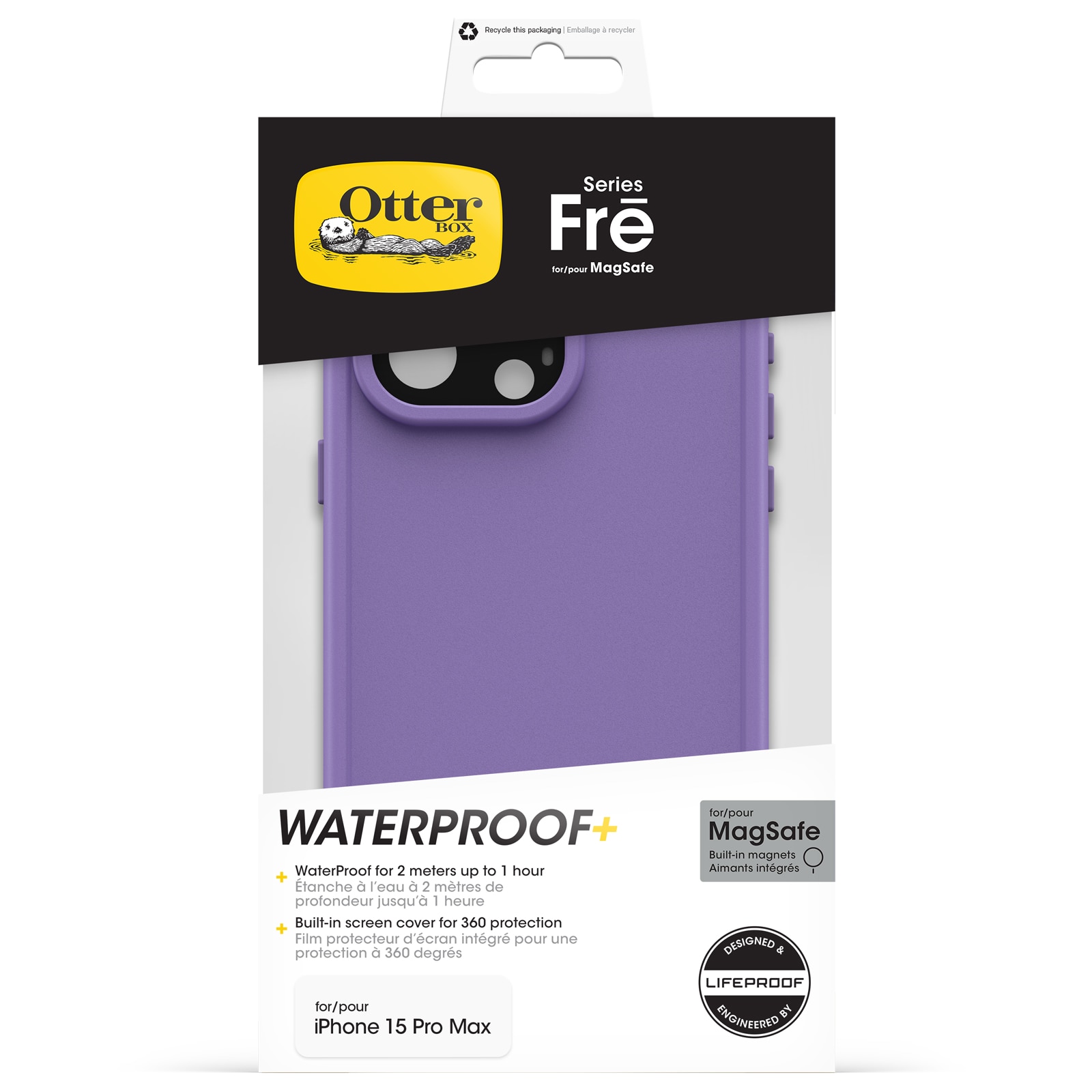 FRE MagSafe Deksel iPhone 15 Pro Max Plum