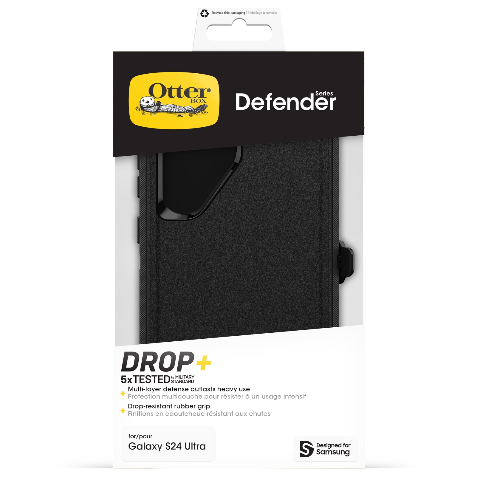 Defender Deksel Samsung Galaxy S24 Ultra svart