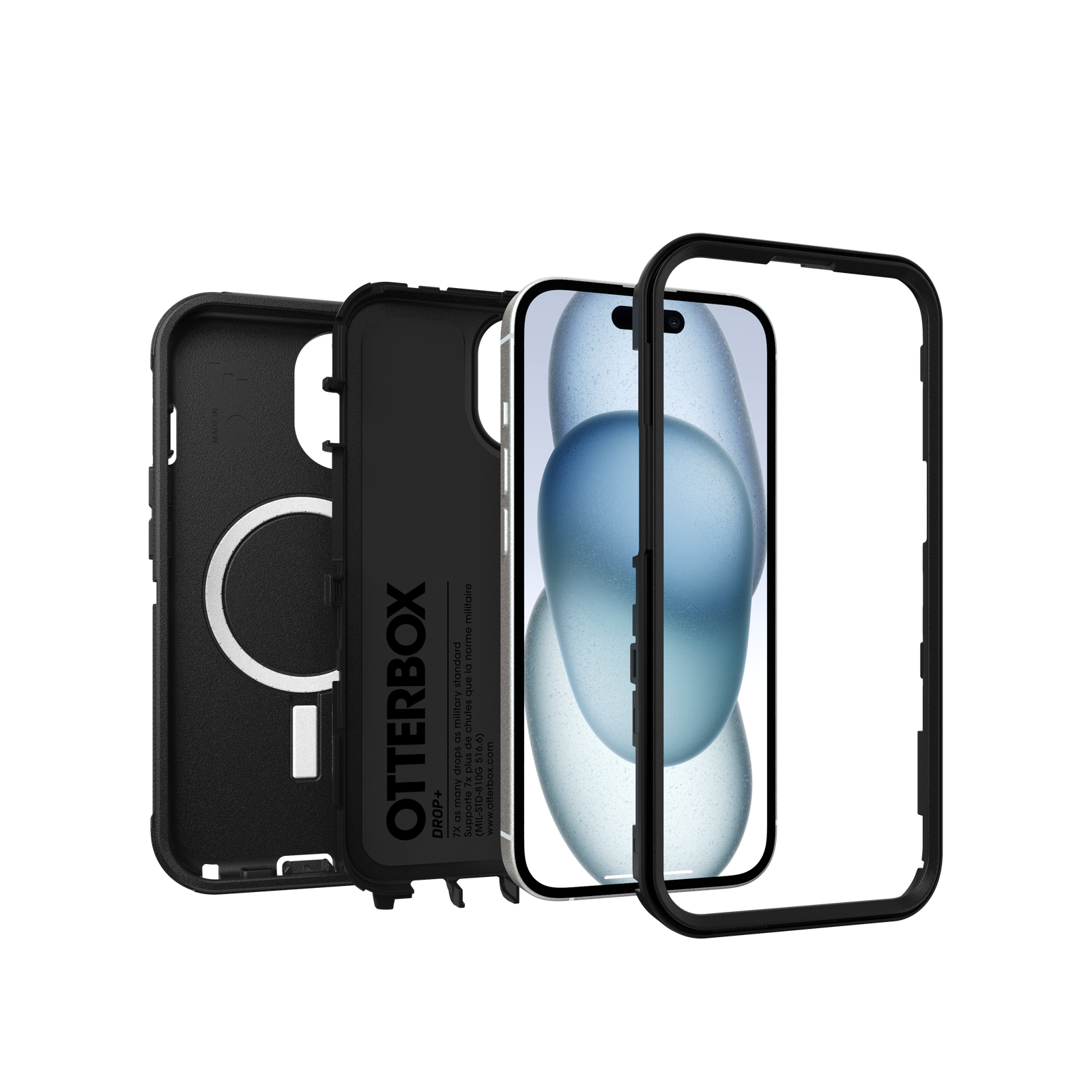 Defender Deksel iPhone 15 Svart