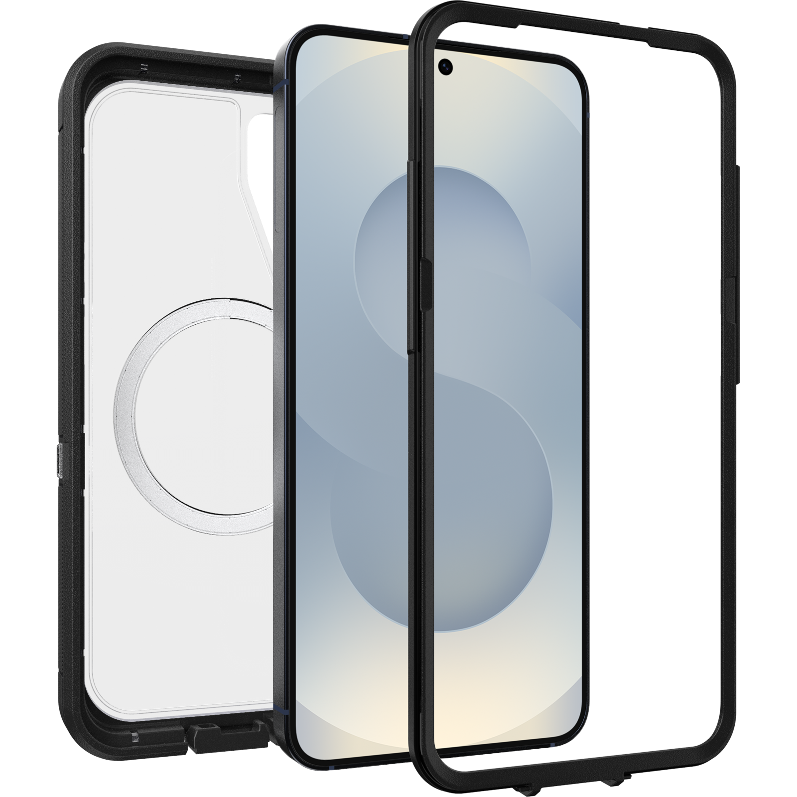 Defender XT Deksel Samsung Galaxy S25 Svart/gjennomsiktig
