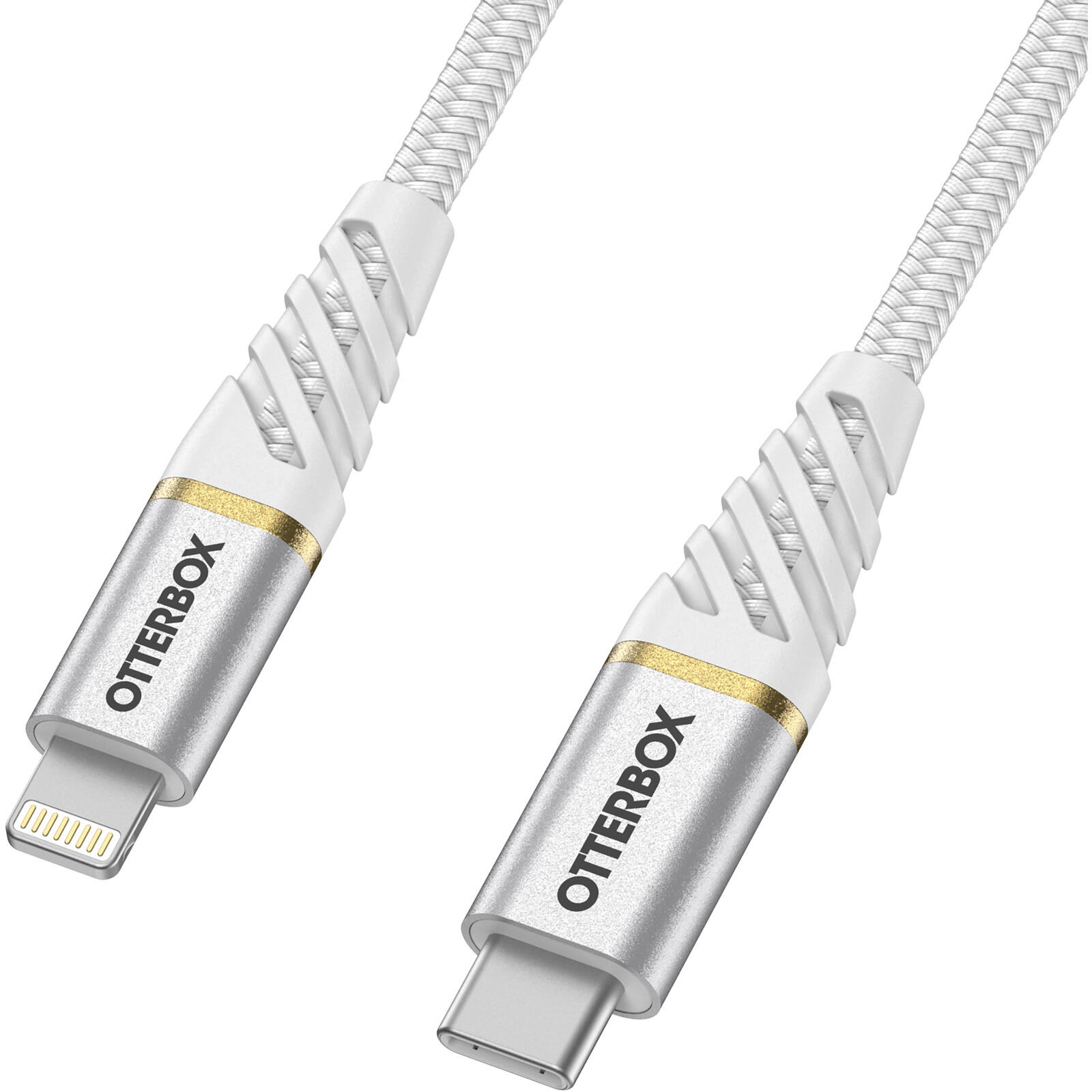 USB-C -> Lightning Kabel 2m Premium Fast Charge hvit