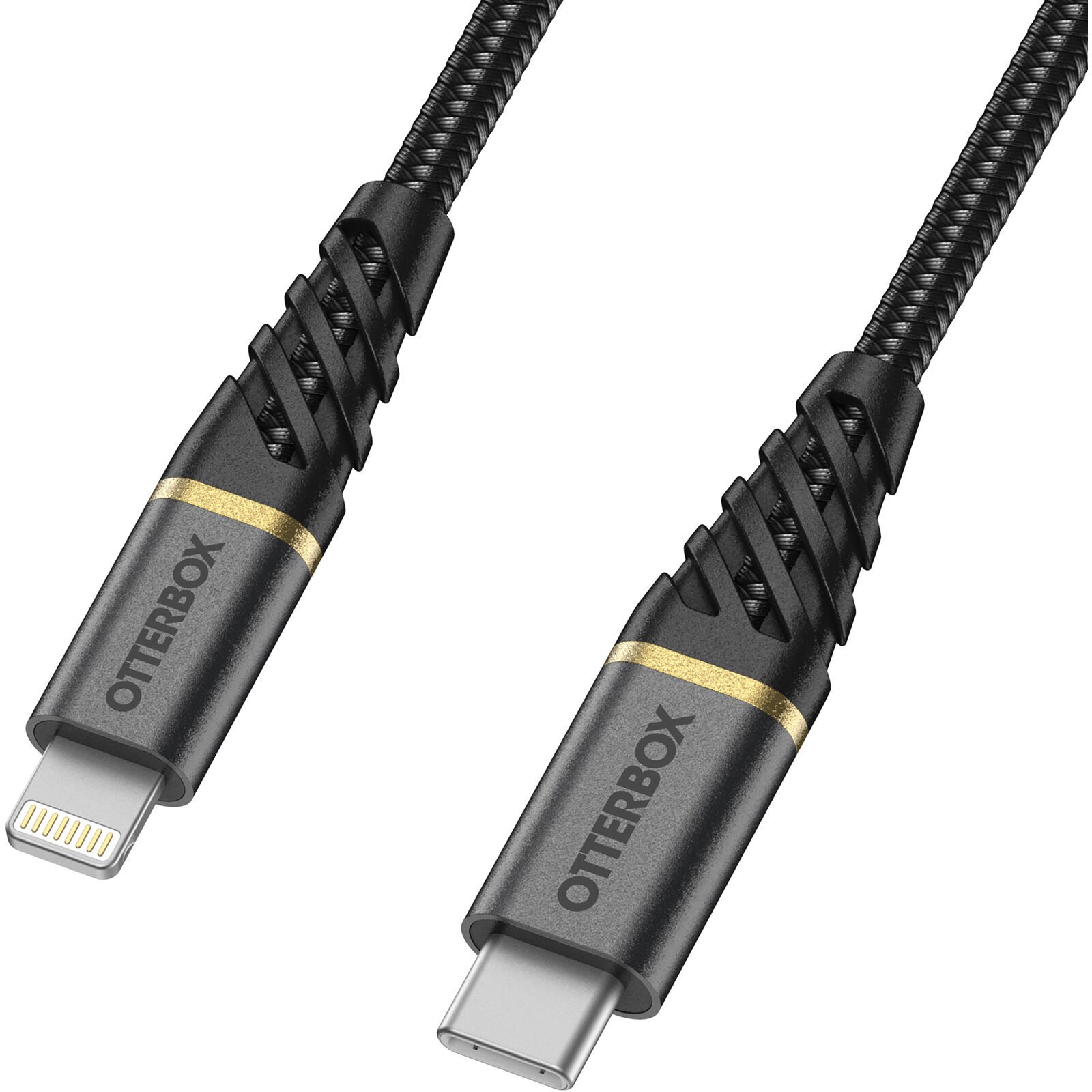 USB-C -> Lightning Kabel 2m Premium Fast Charge svart