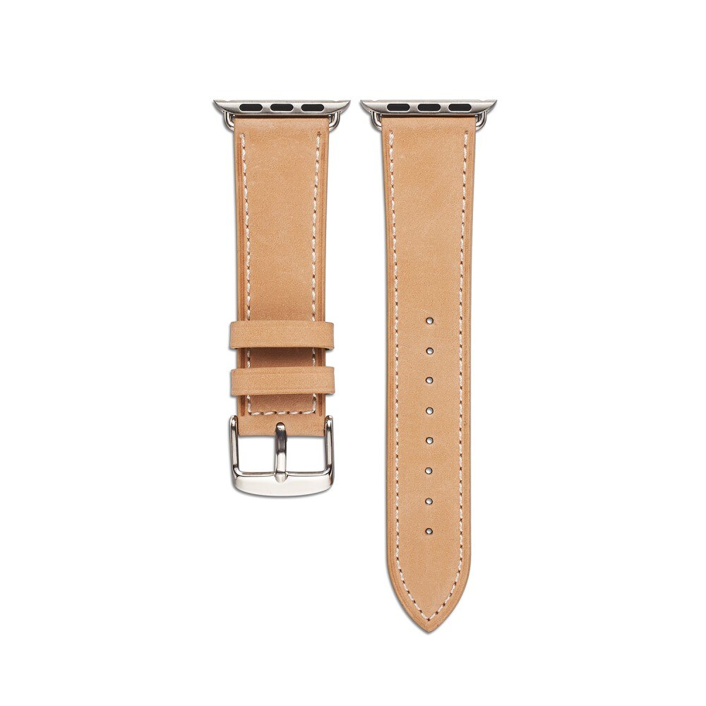 Apple Watch 45mm Series 7 Reim Lær khaki