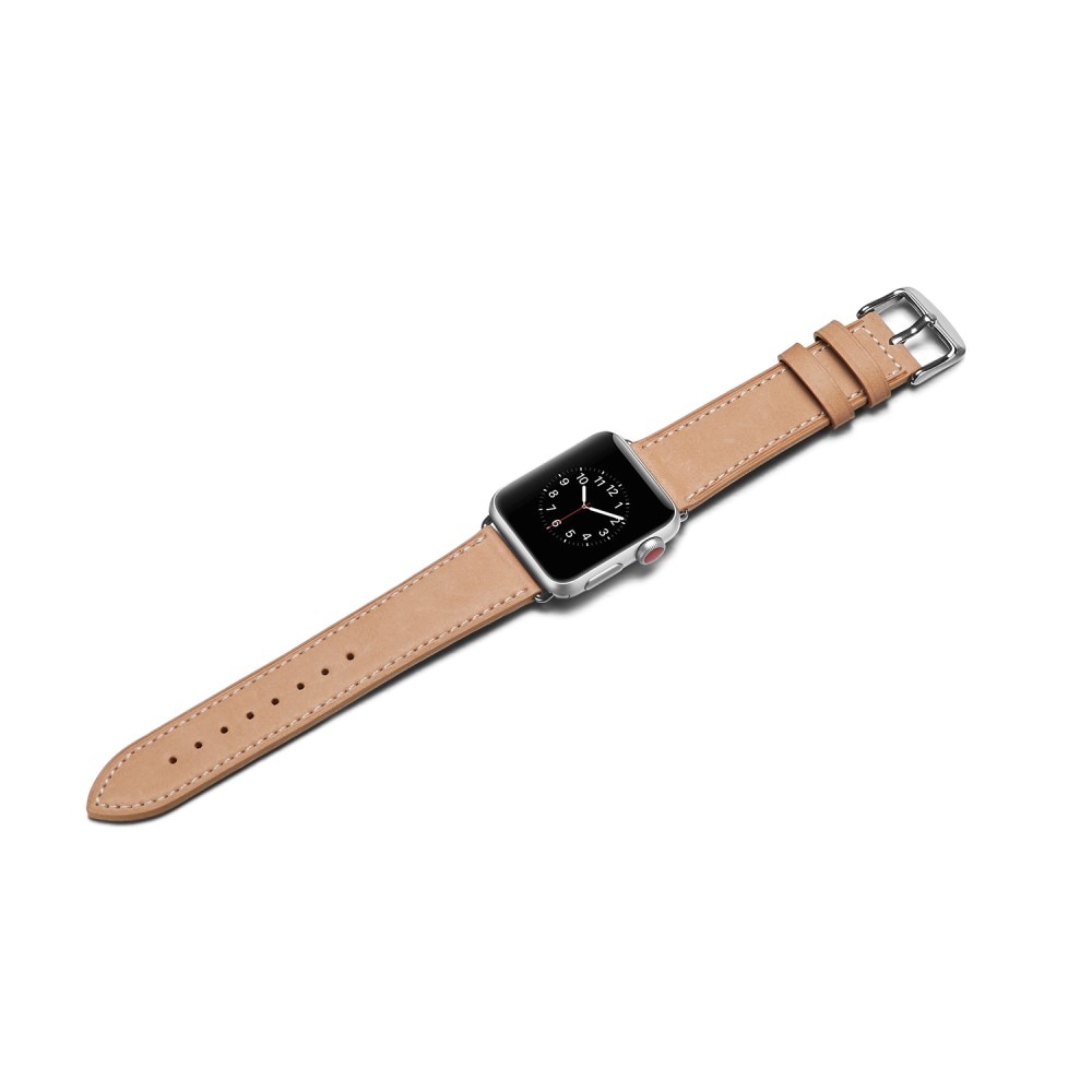 Apple Watch Ultra 49mm Reim Lær khaki