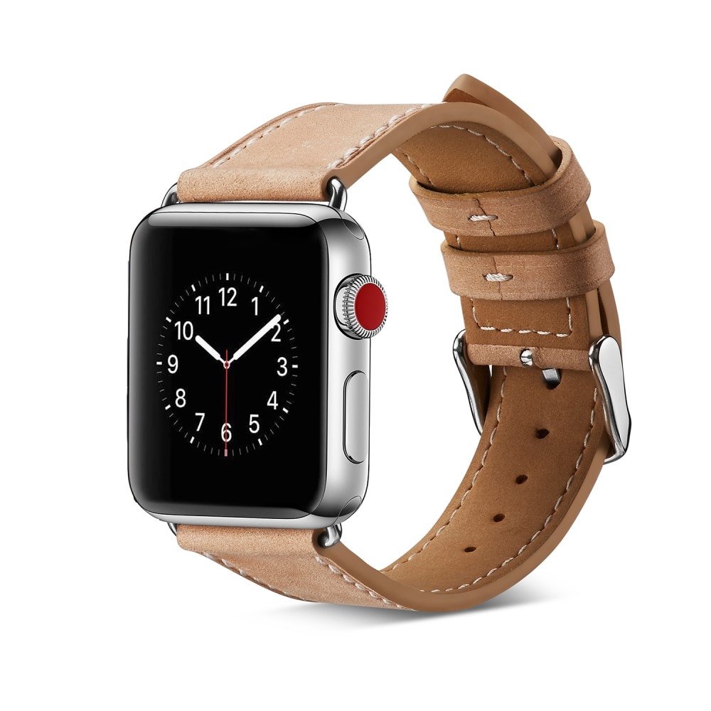 Apple Watch 45mm Series 7 Reim Lær khaki