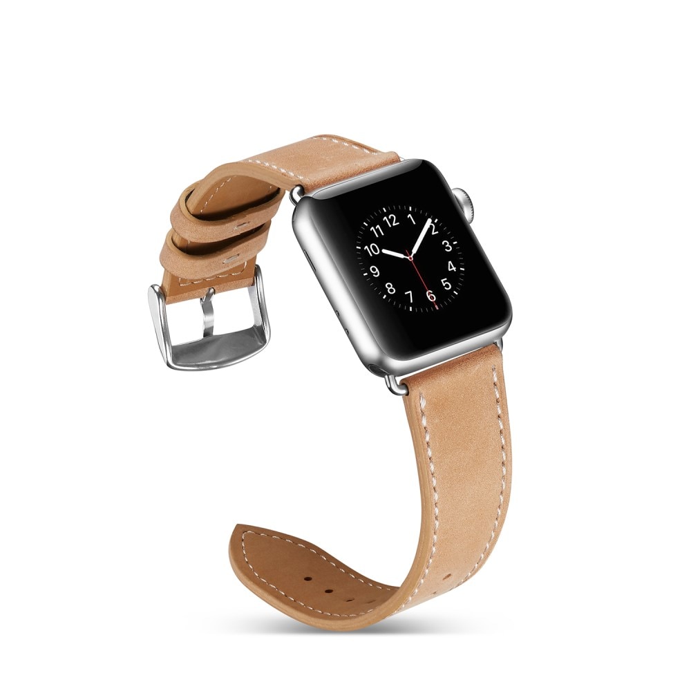 Apple Watch 45mm Series 7 Reim Lær khaki
