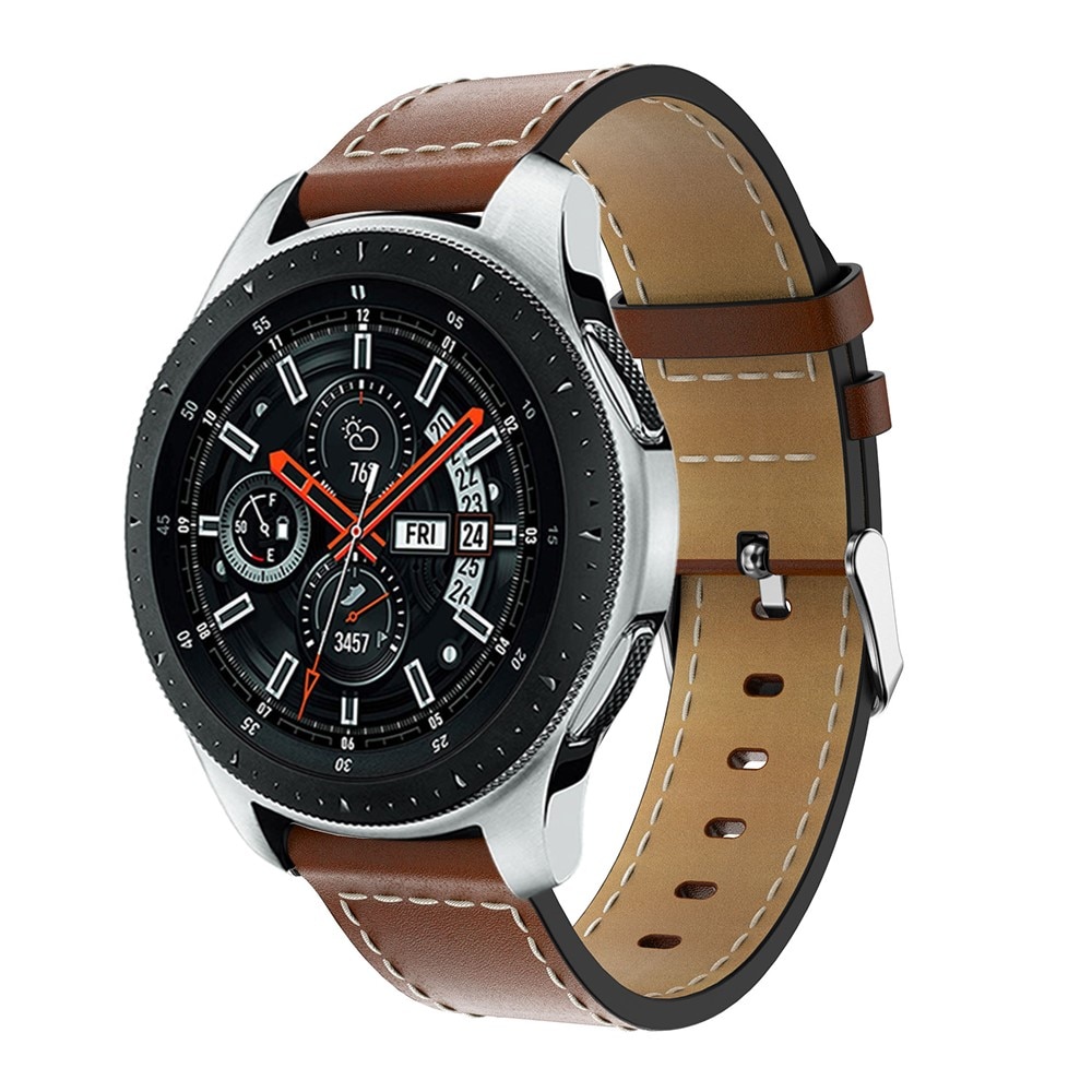 Amazfit GTS 2 Mini Reim Lær cognac/sølv