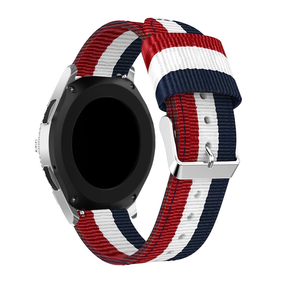 Huawei Watch GT 4 46mm Nylonreim blå/hvit/rød