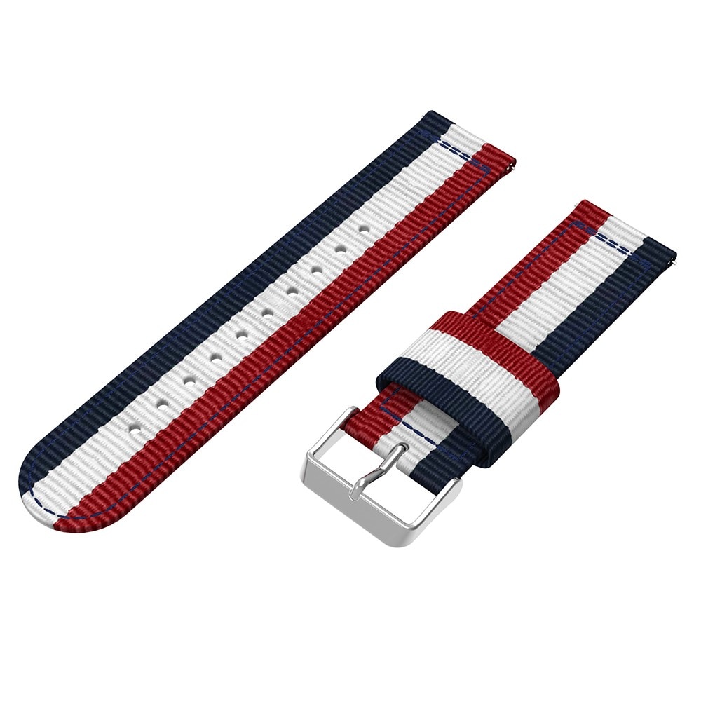 Polar Vantage V3 Nylonreim blå/hvit/rød