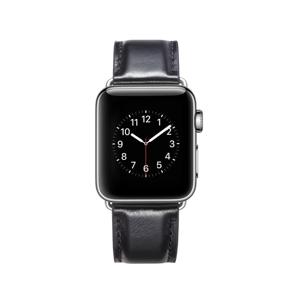 Premium Leather Watch Band Apple Watch 38mm Black