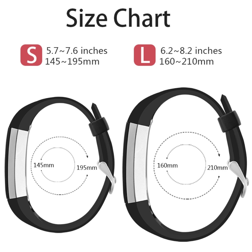 Fitbit Alta HR/Alta Reim Silikon Svart
